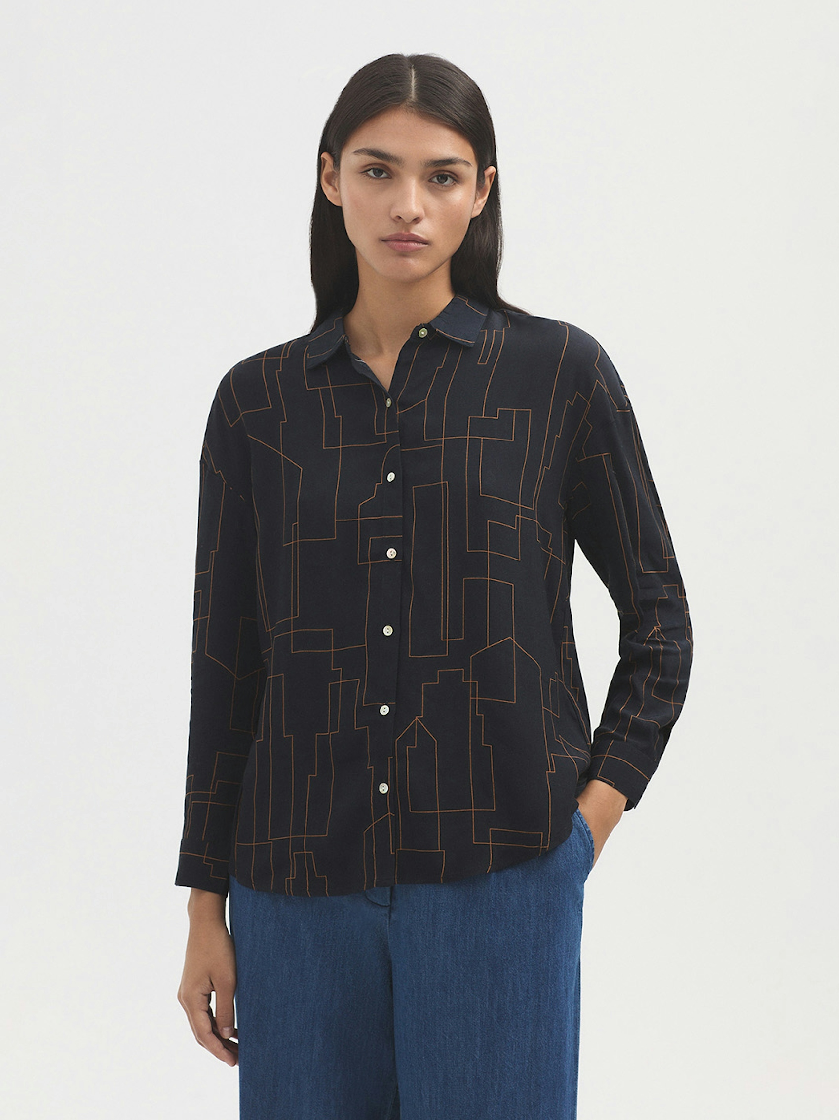 Camisa fluida Skyline