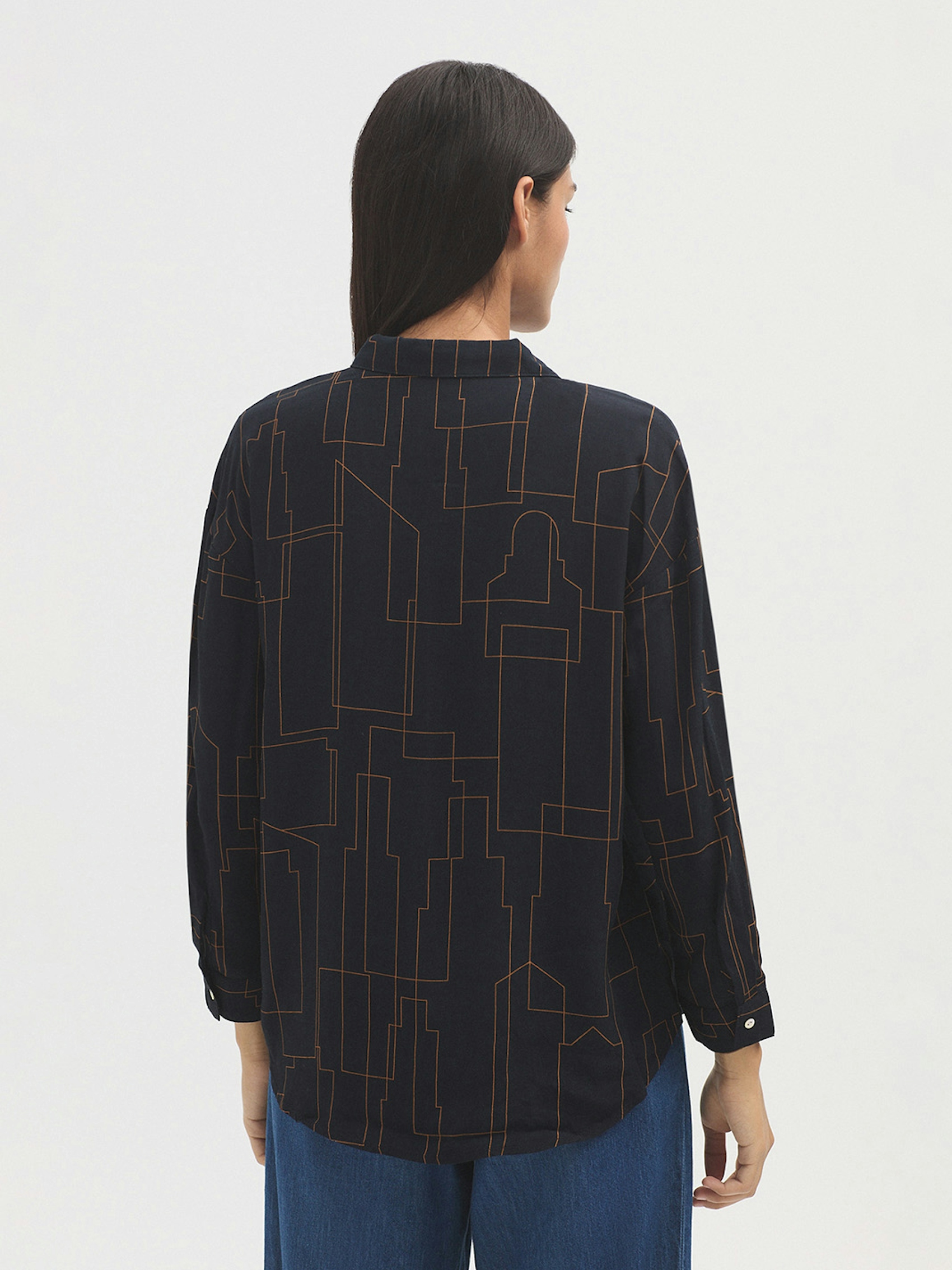 Camisa fluida Skyline