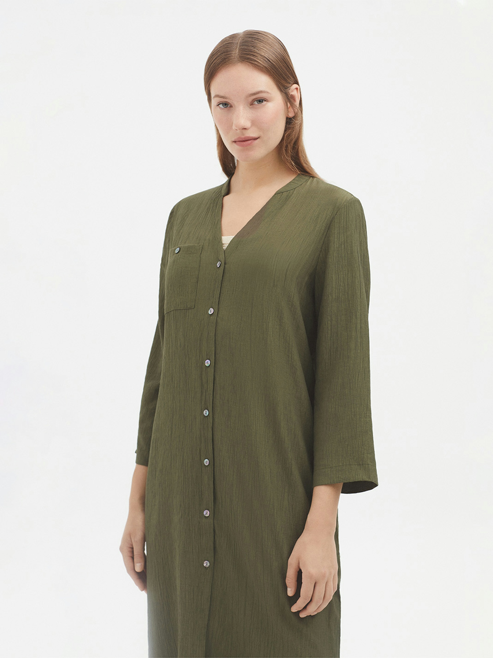 Camisa larga viscosa