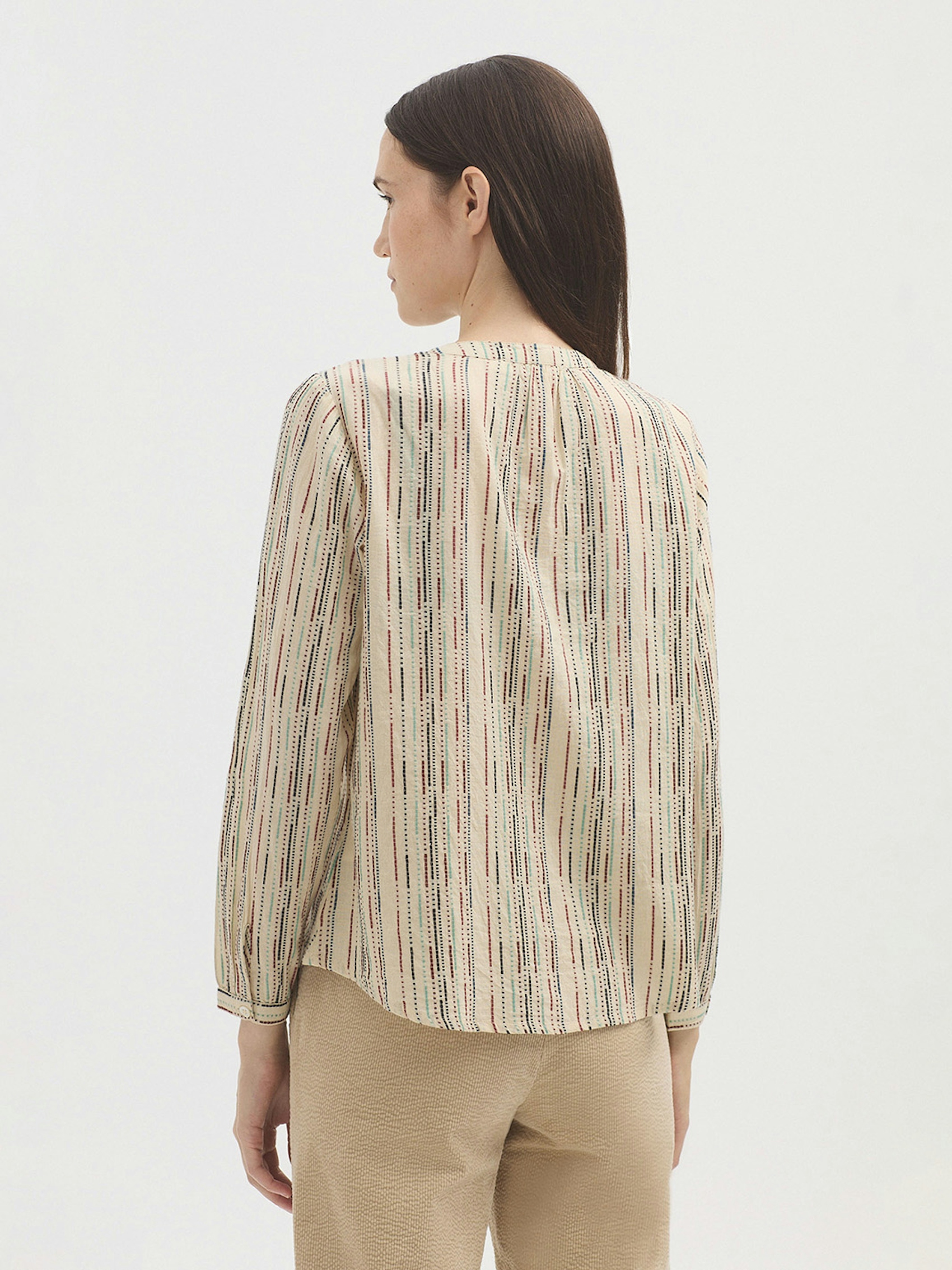 Camisa multirraya algodón