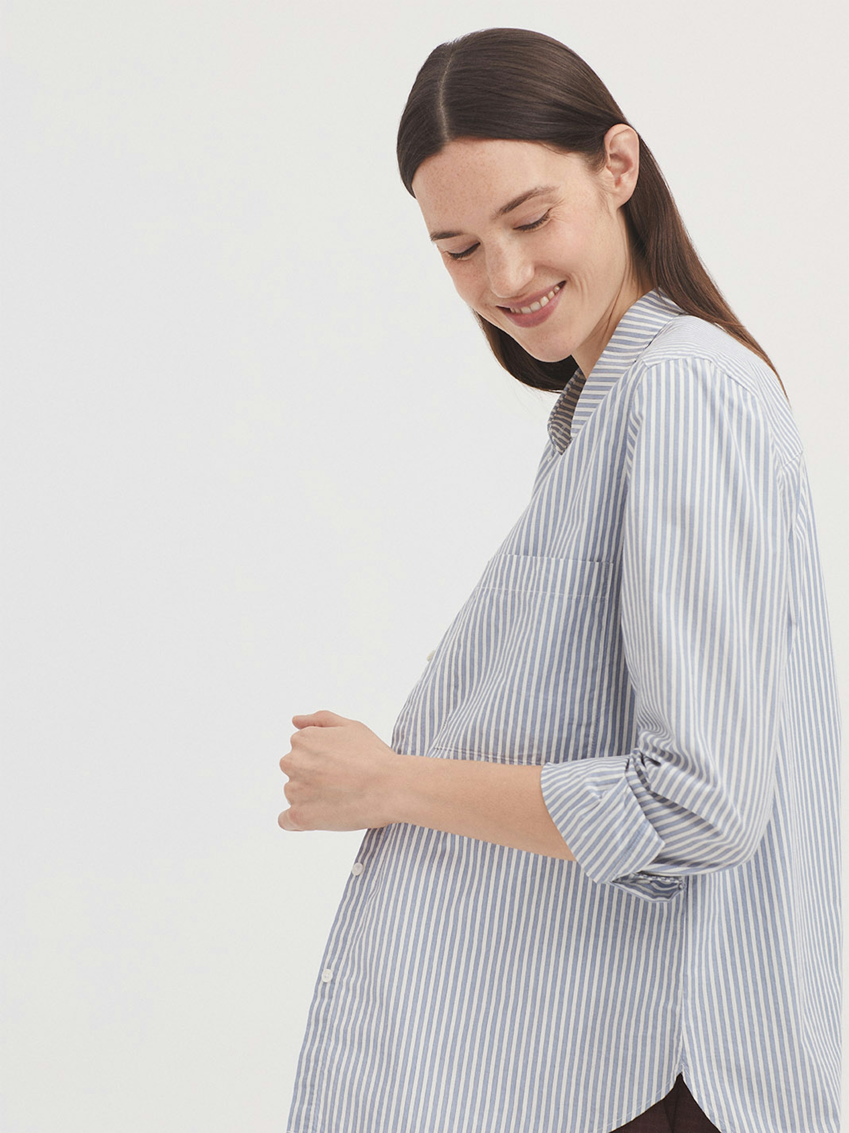 Striped poplin shirt 0