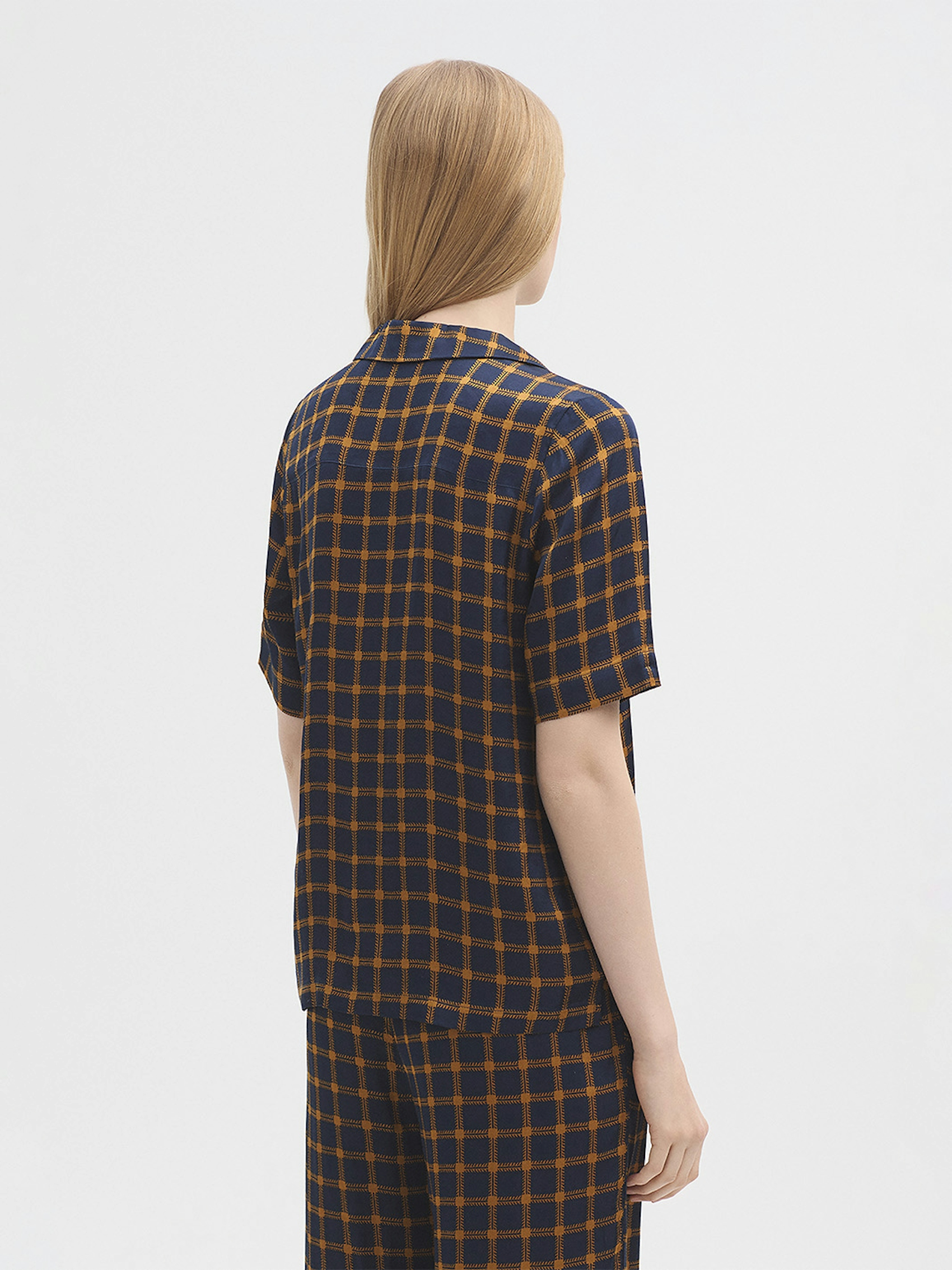 Chemise satin Garden Checks 3