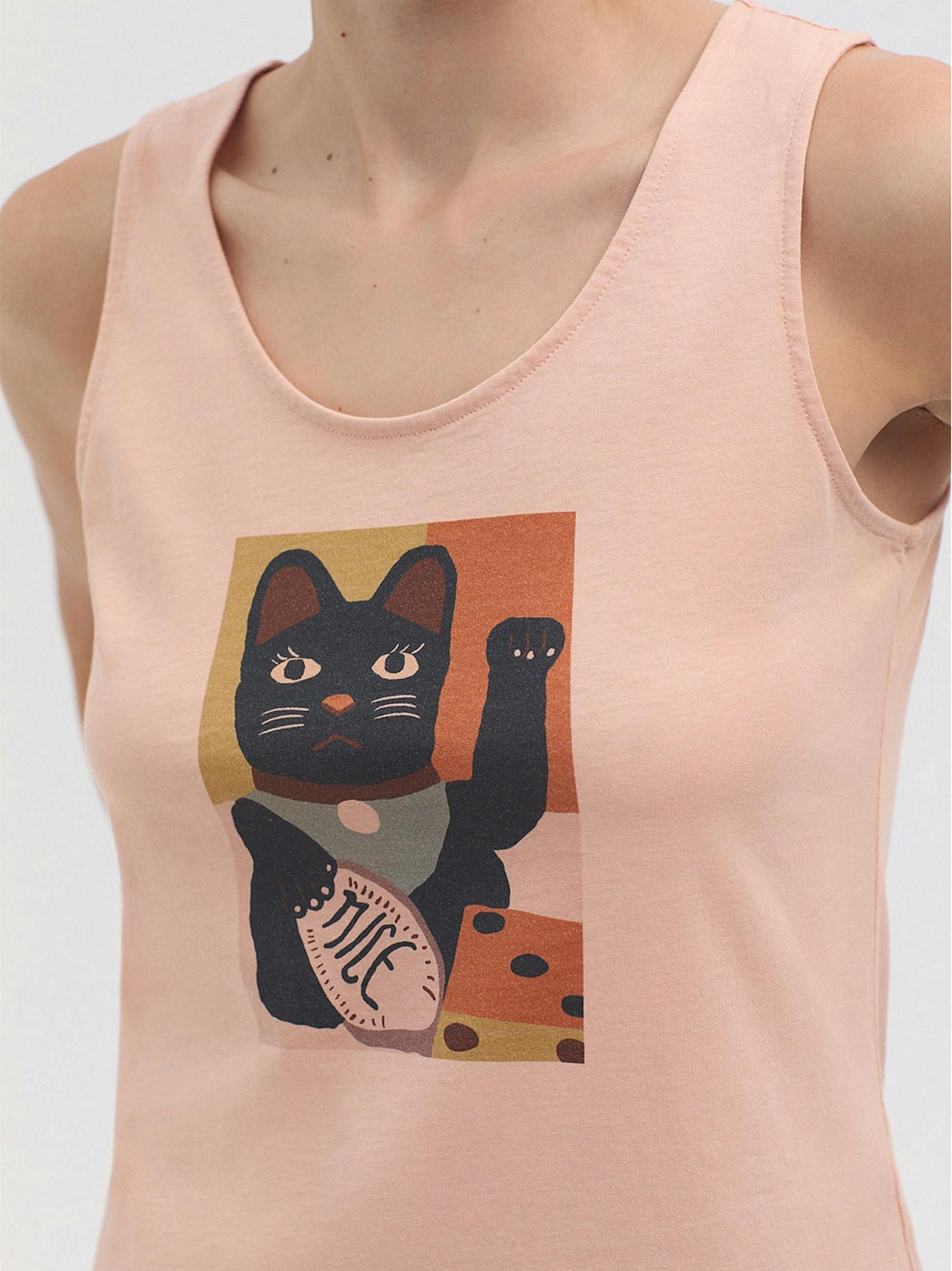 Camiseta Good Luck Cat