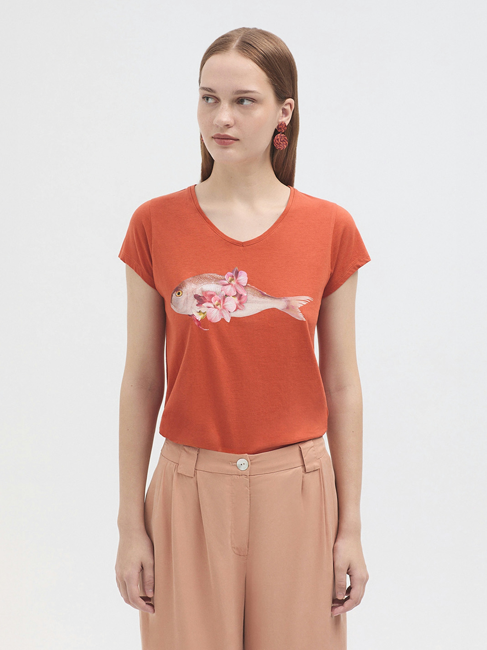 Camiseta algodón Fish