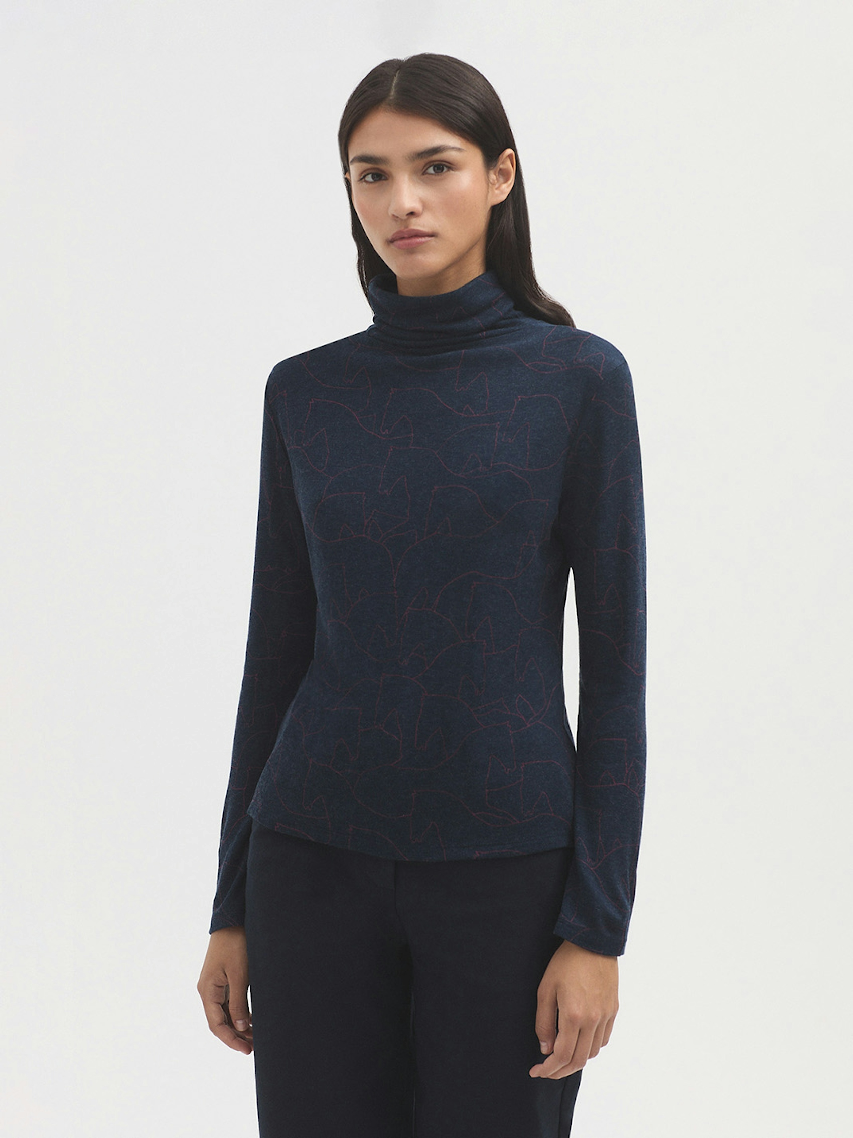 T shirt col Silhouette