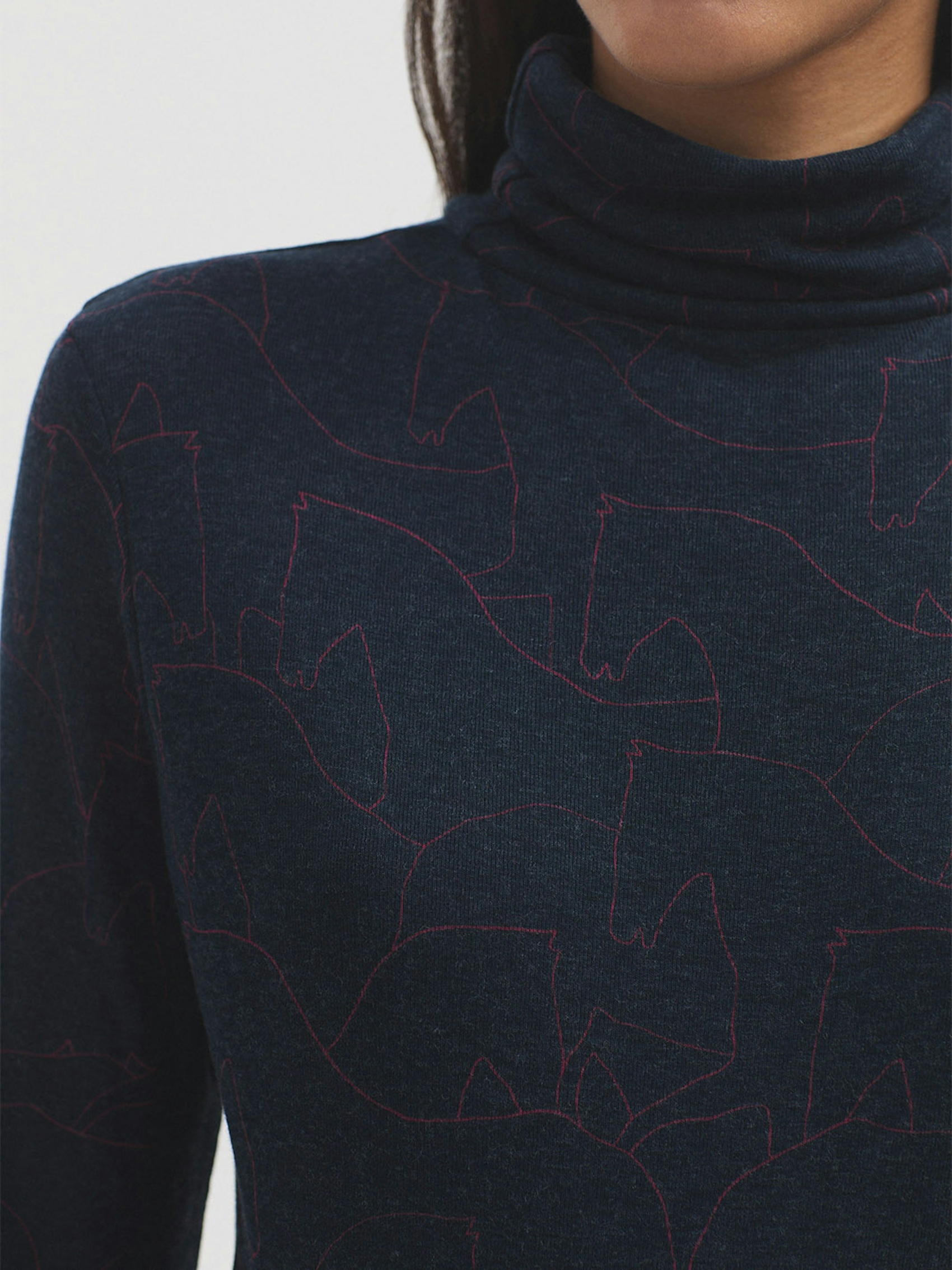 T shirt col Silhouette