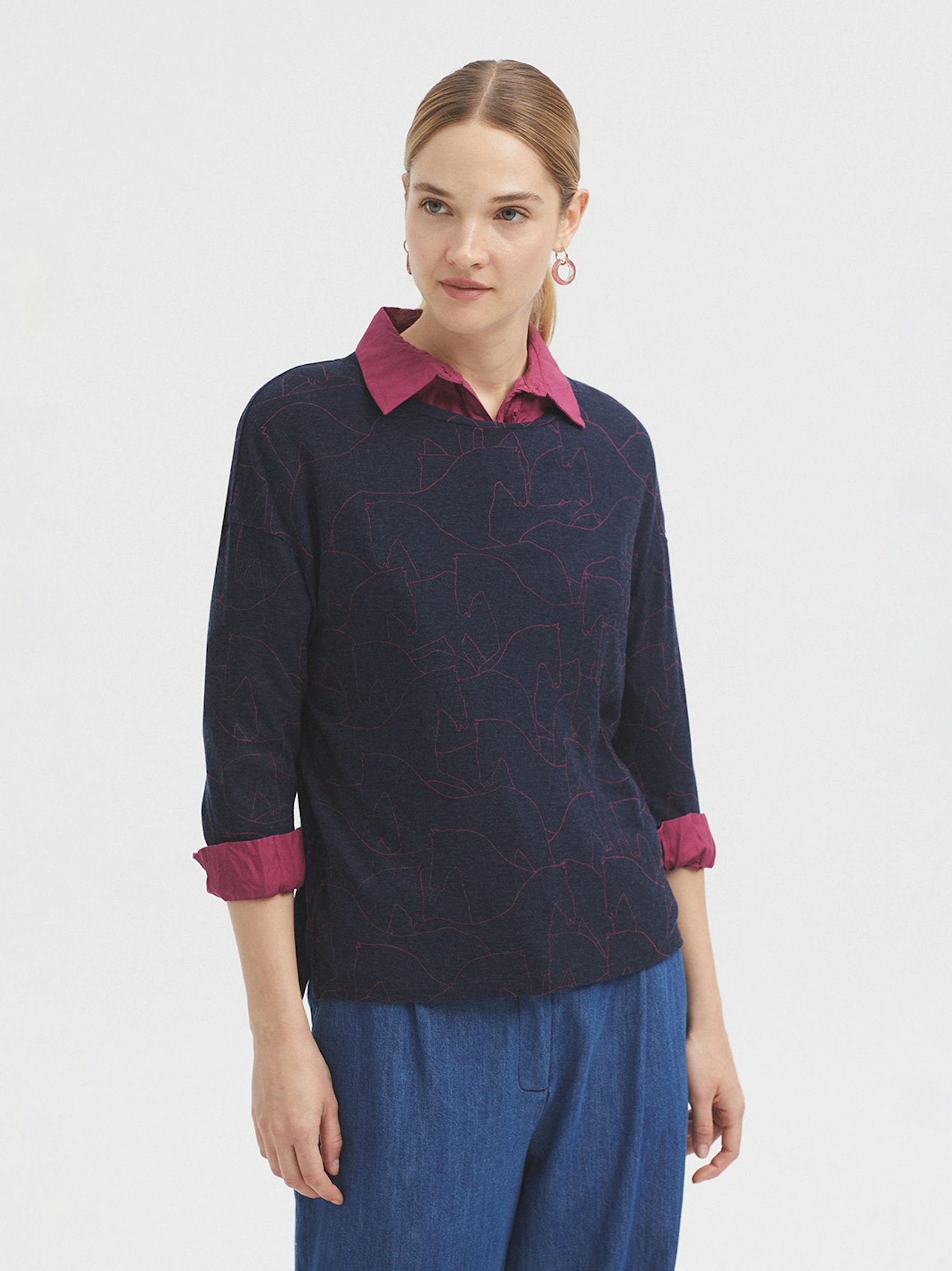 Silhouette wool top