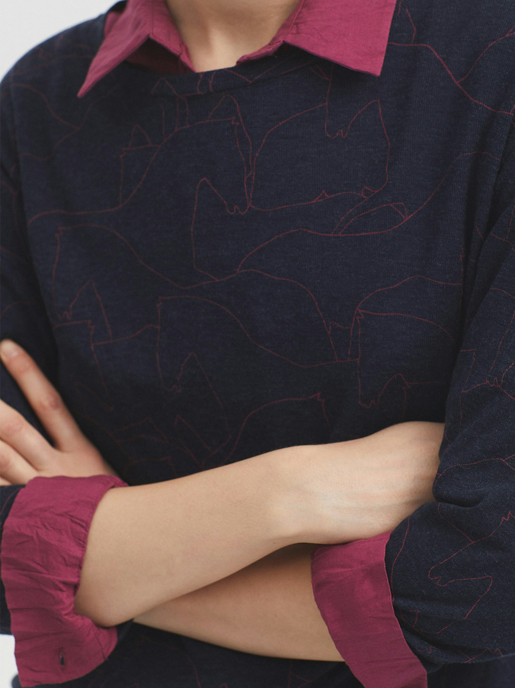 Silhouette wool top