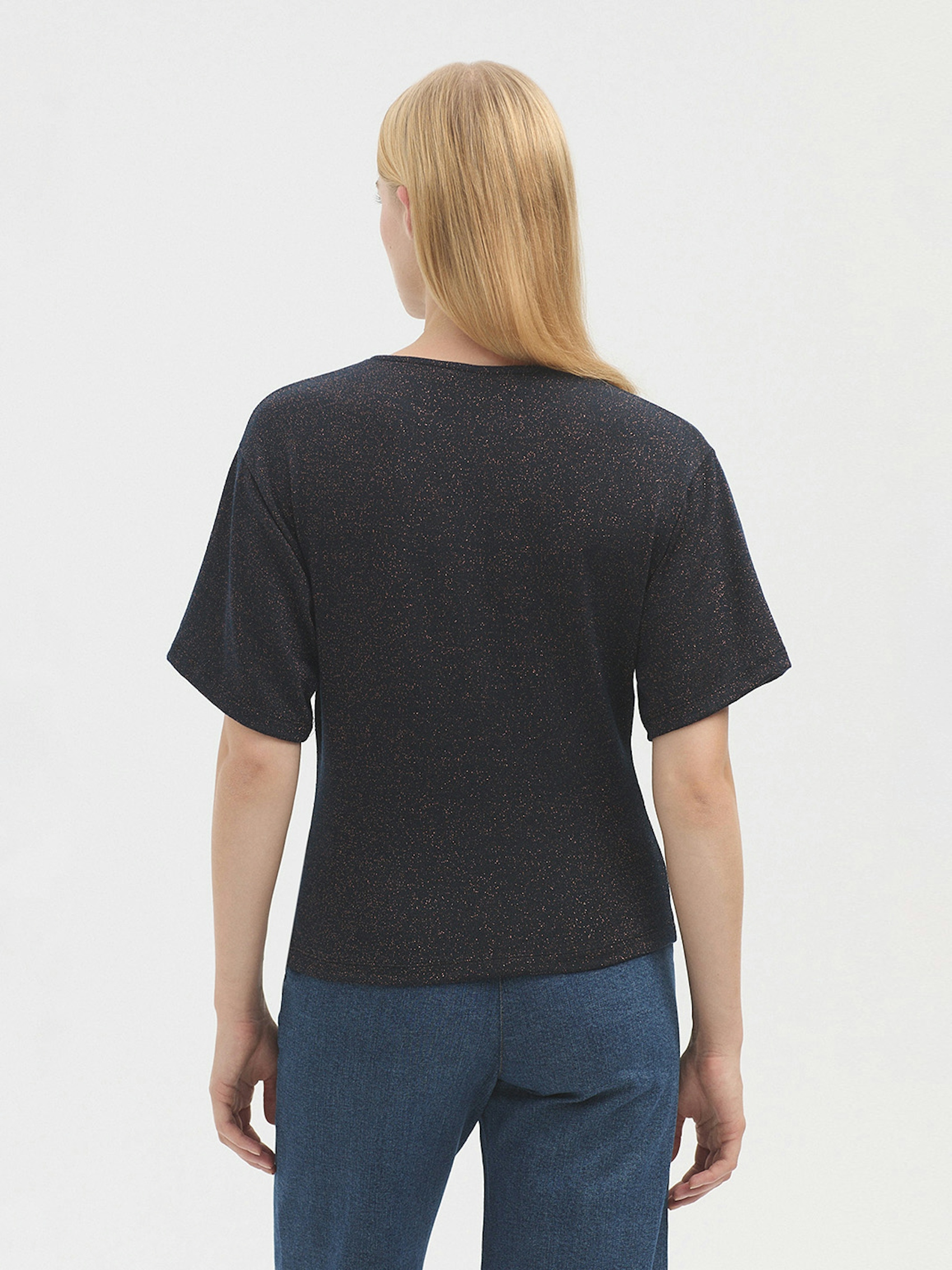 Gathered short sleeve top