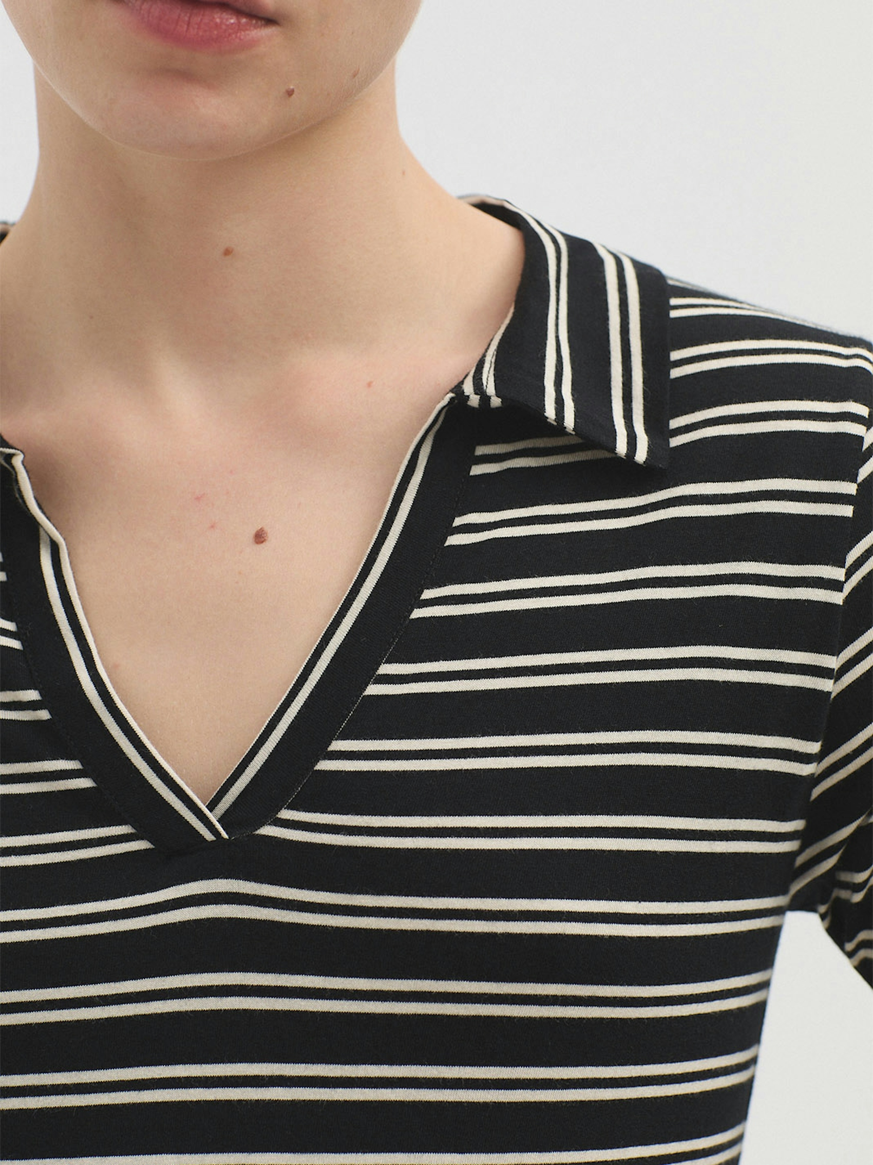 T-shirt polo rayure bicolore 2