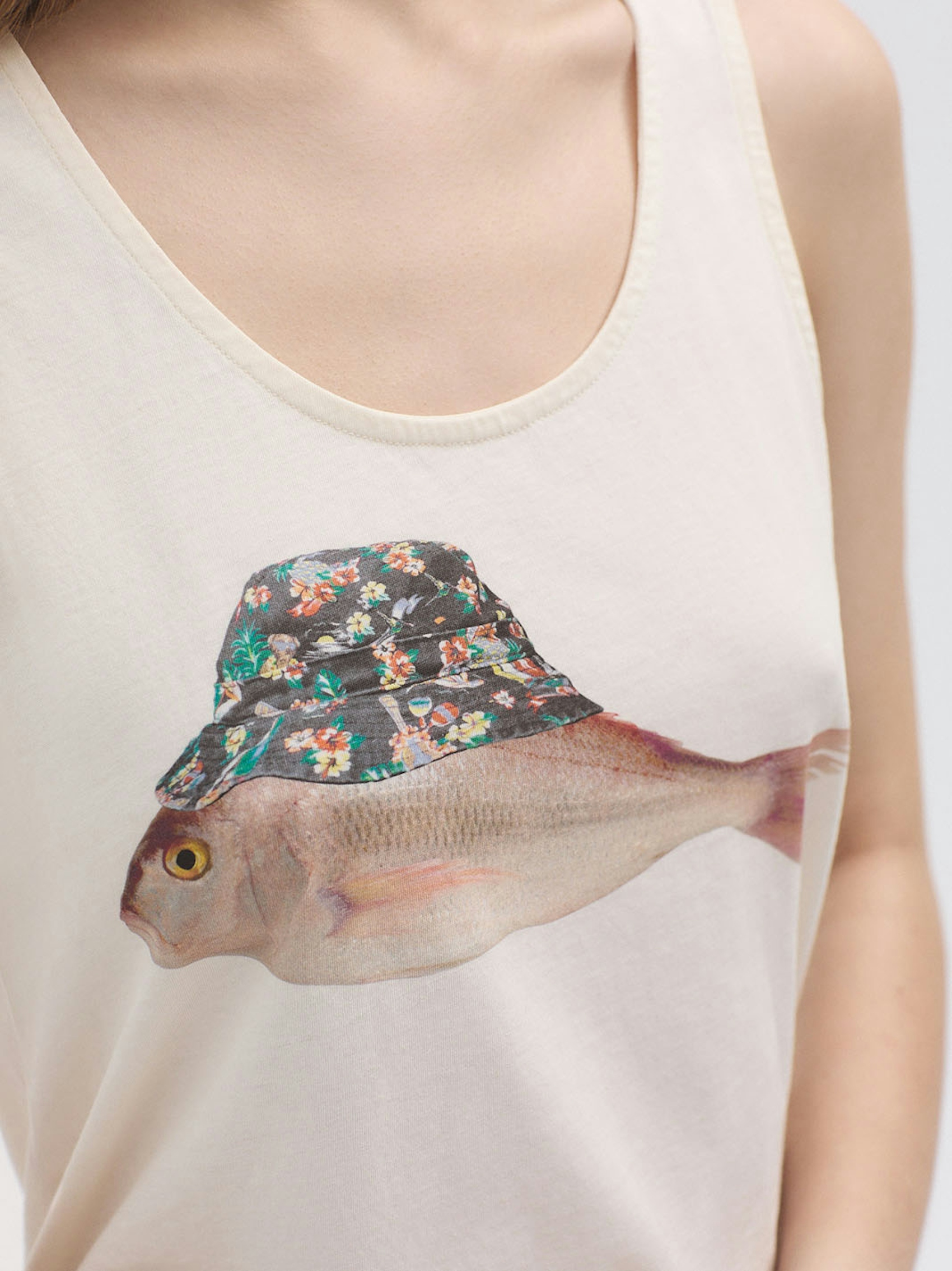 T-shirt bretelles Fish