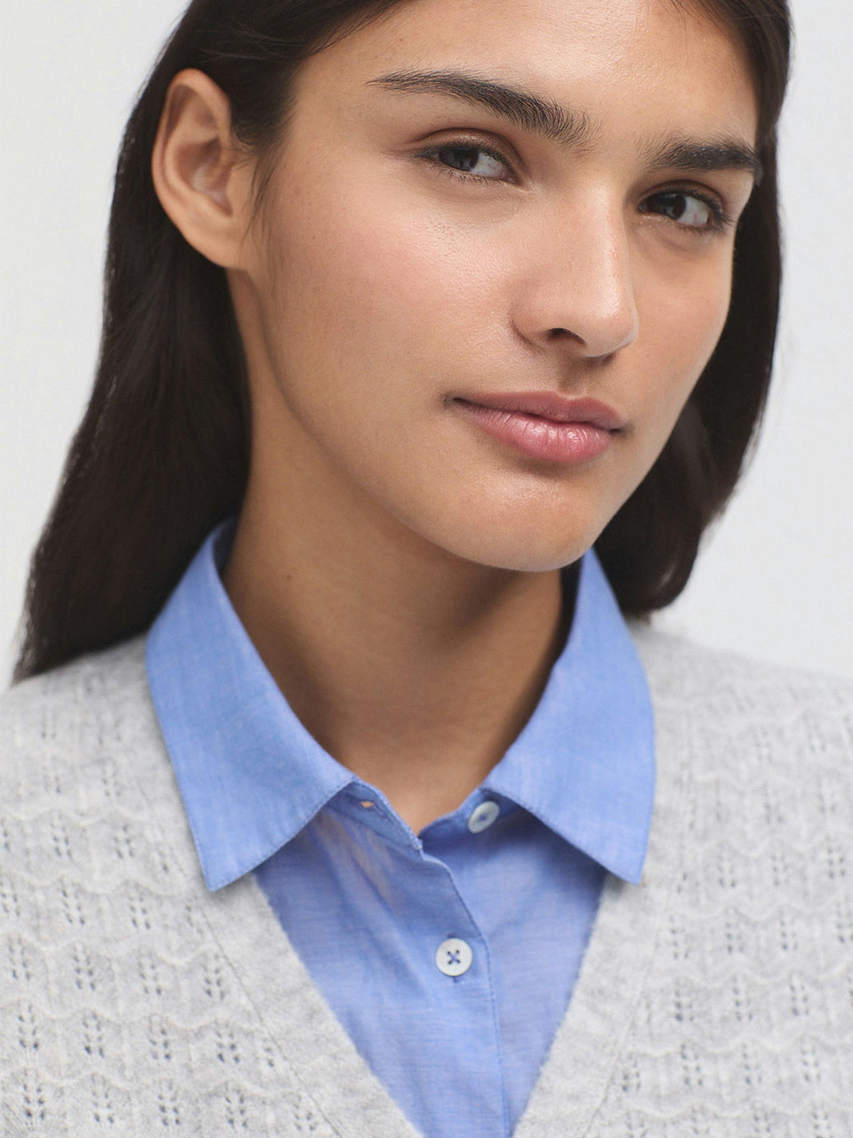 Openwork cashmere vest