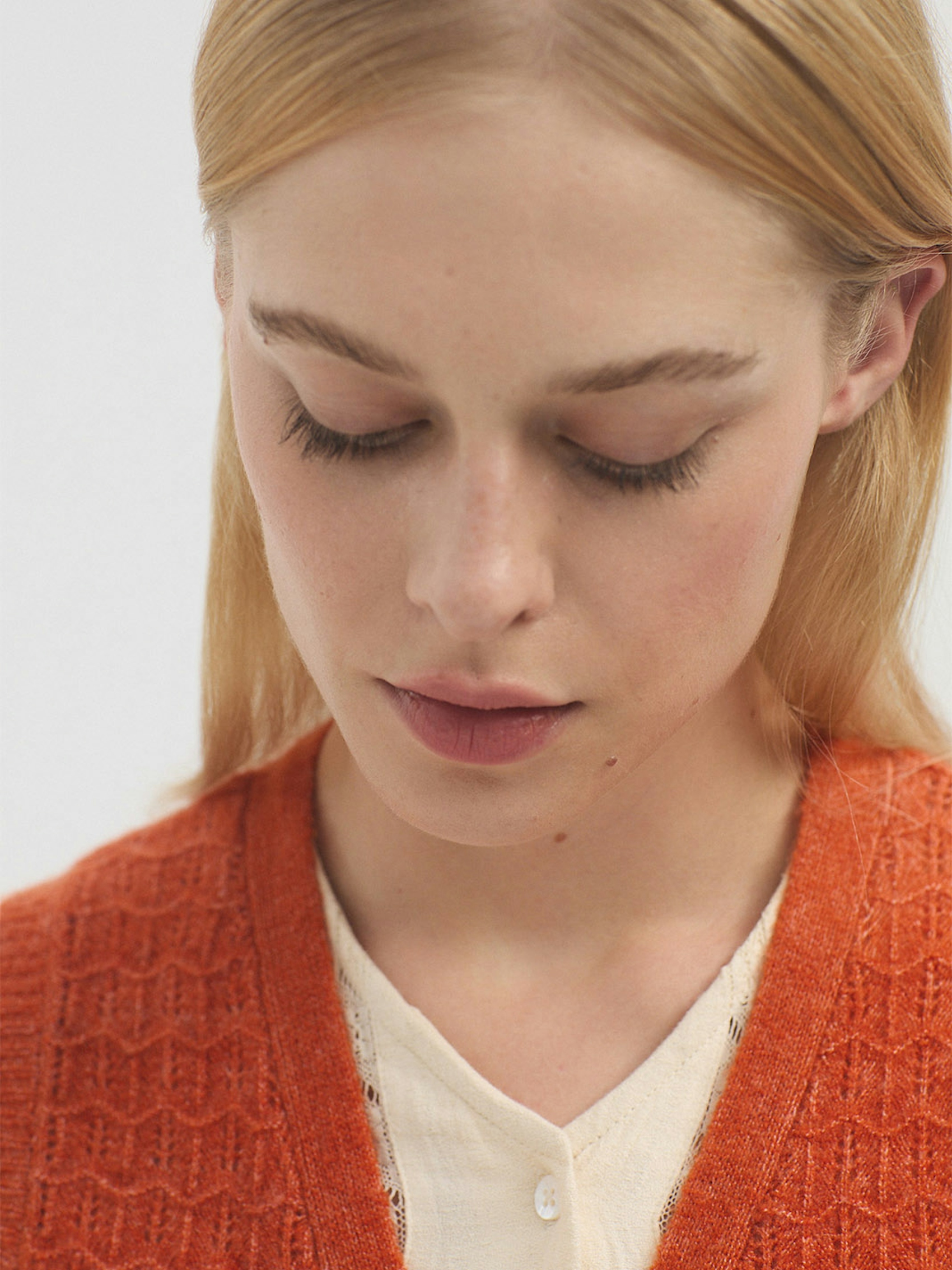 Openwork cashmere vest