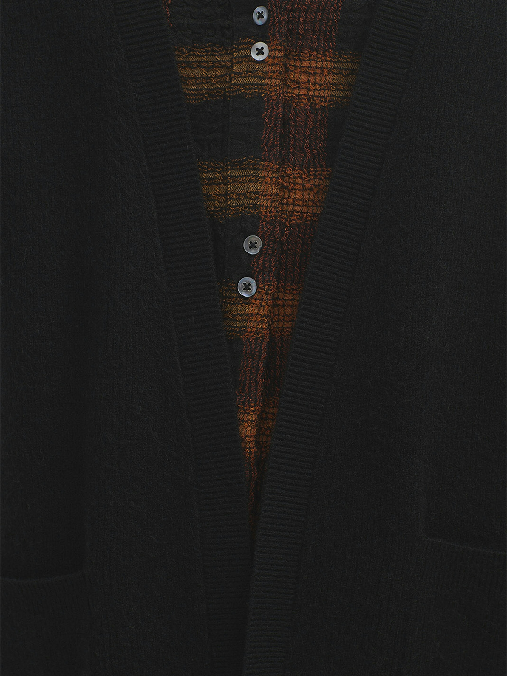 Open cardigan with pockets