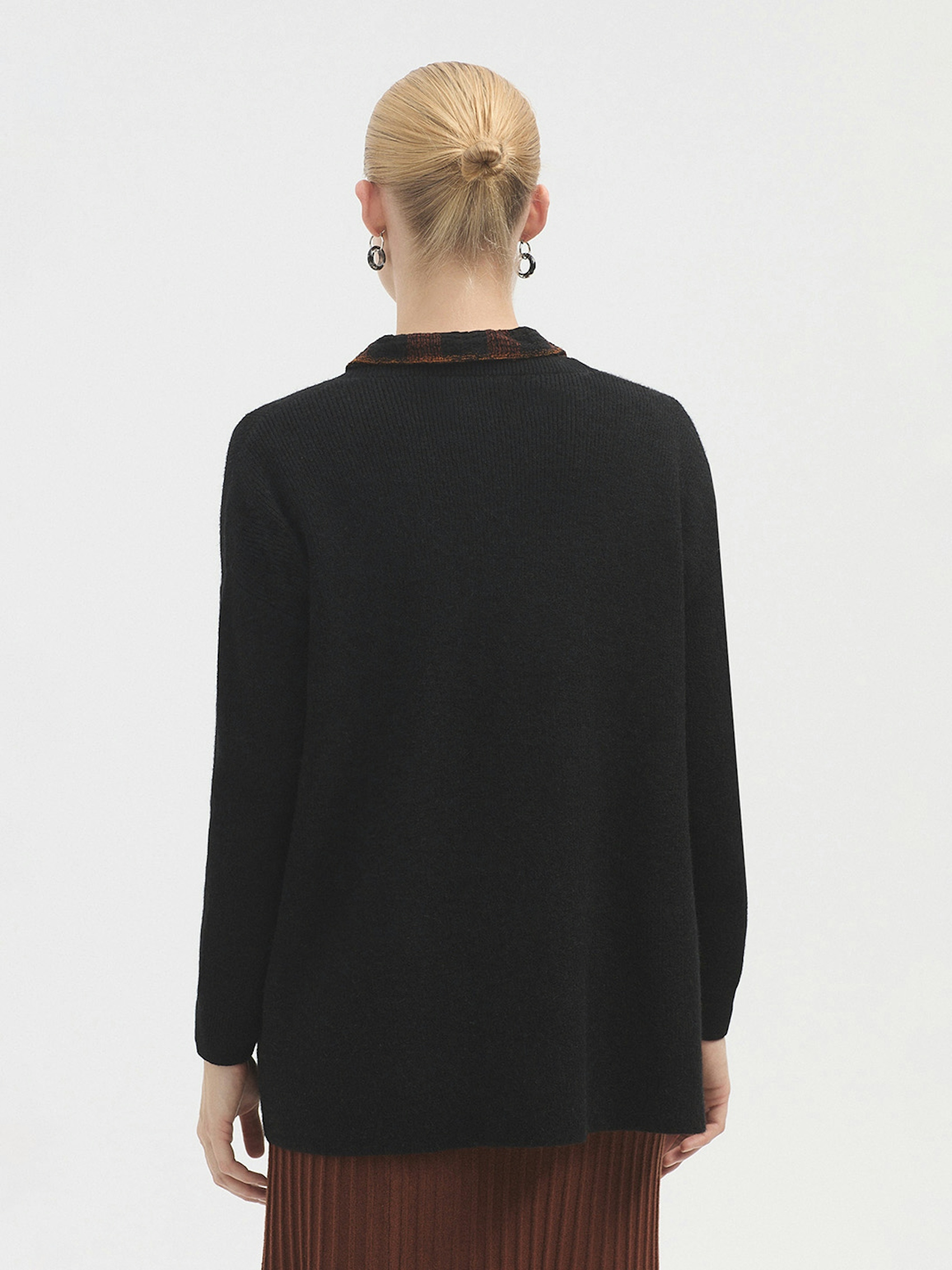 Open cardigan with pockets