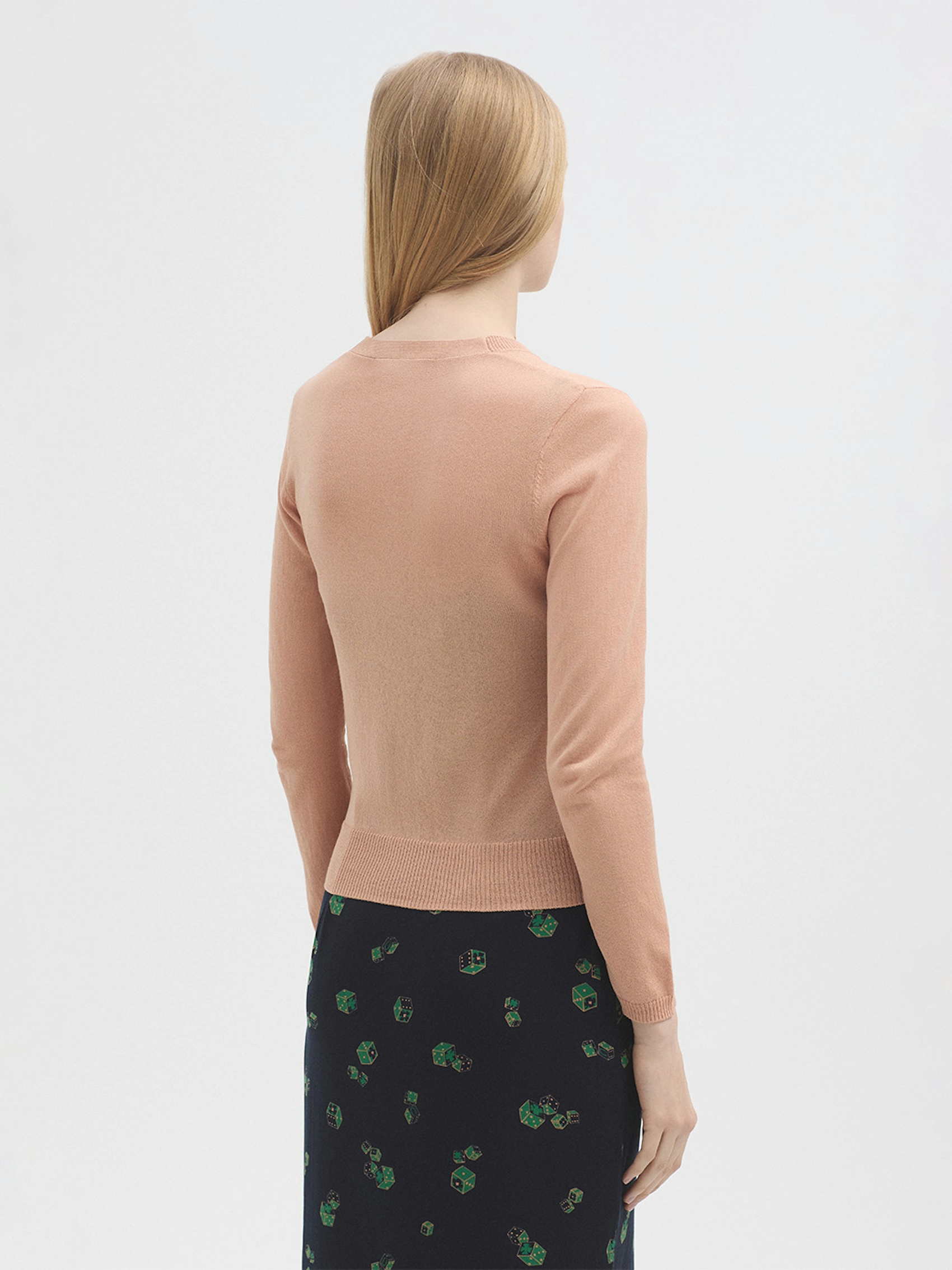 Cardigan sans manche trèfles