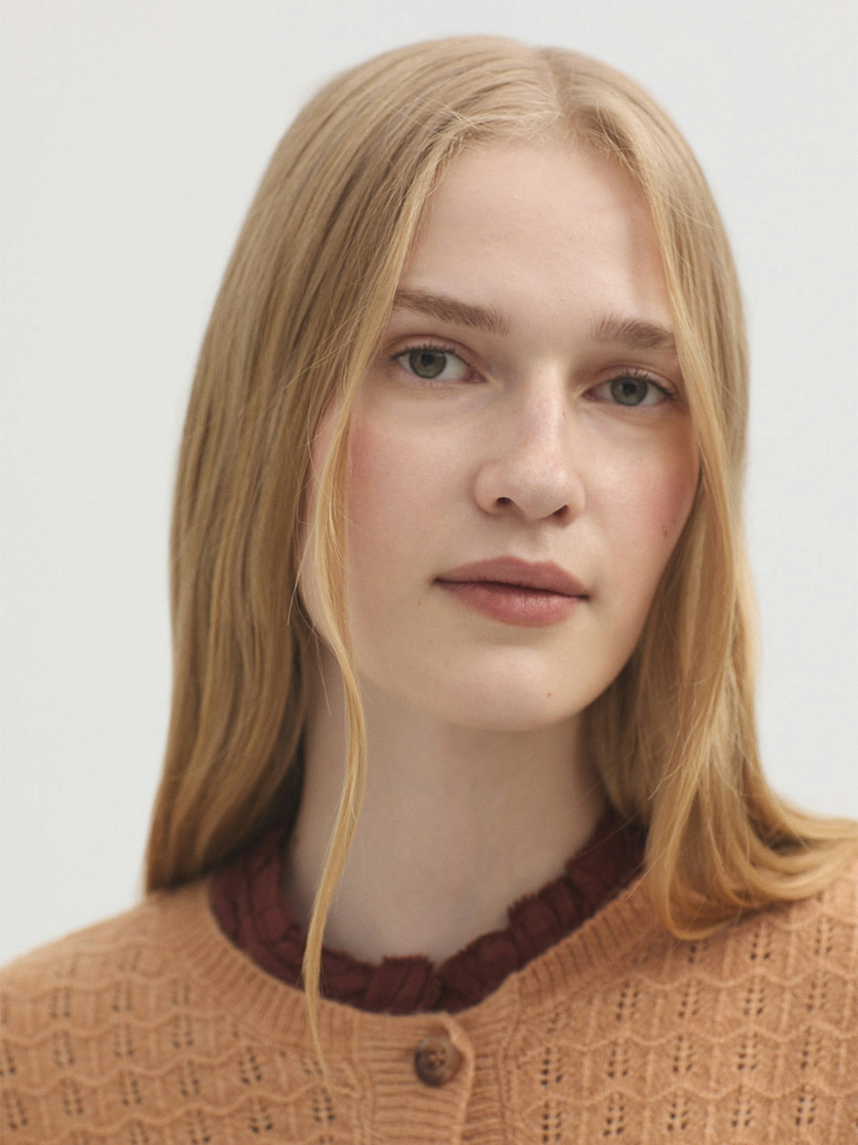 Chaqueta calada con cashmere