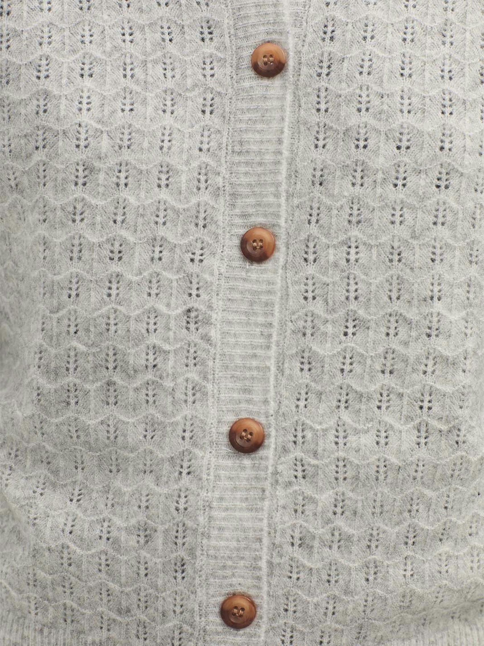 Openwork cashmere cardigan