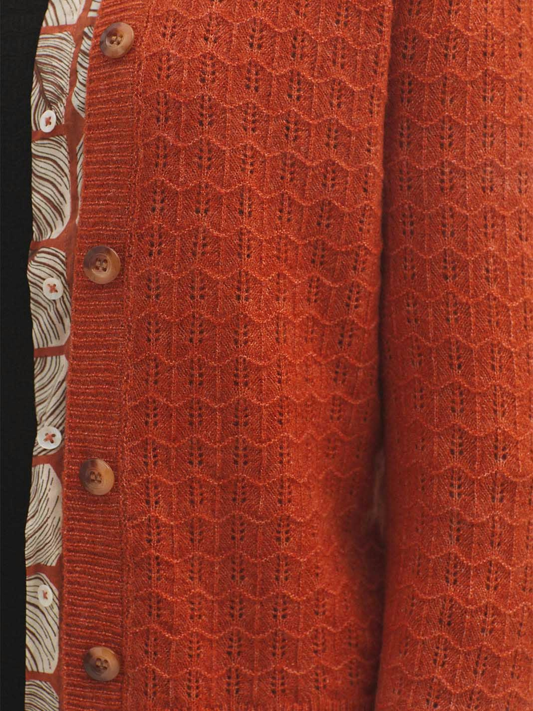 Openwork cashmere cardigan 1