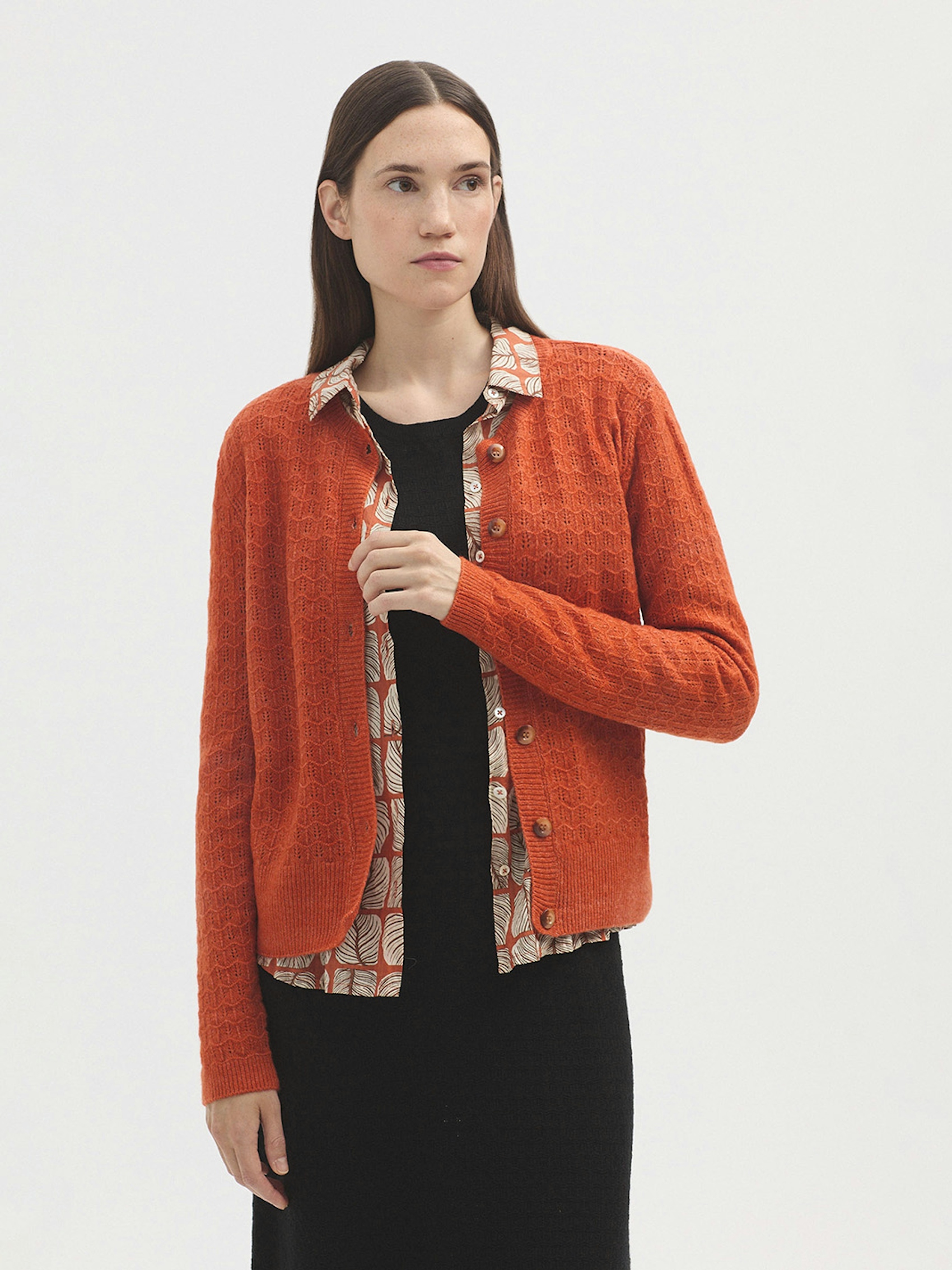 Openwork cashmere cardigan 2
