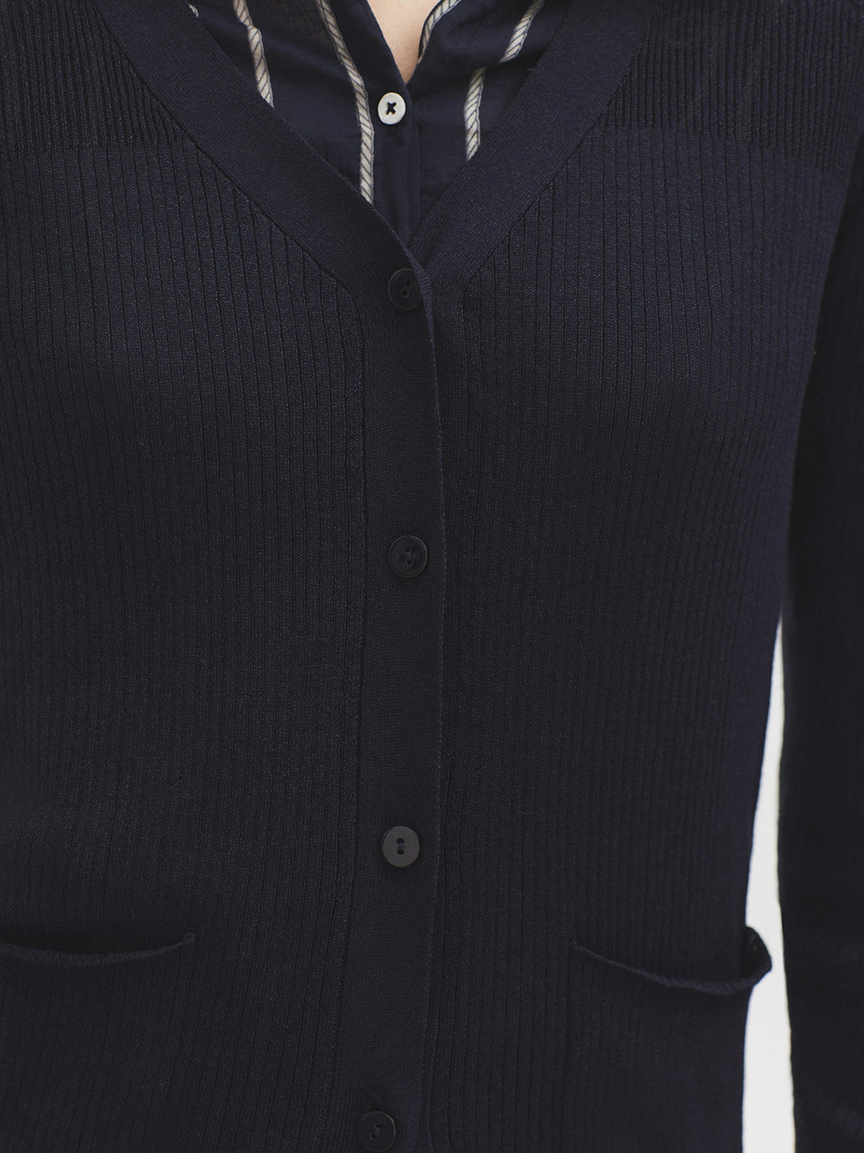 Openwork ribbed cardigan 3