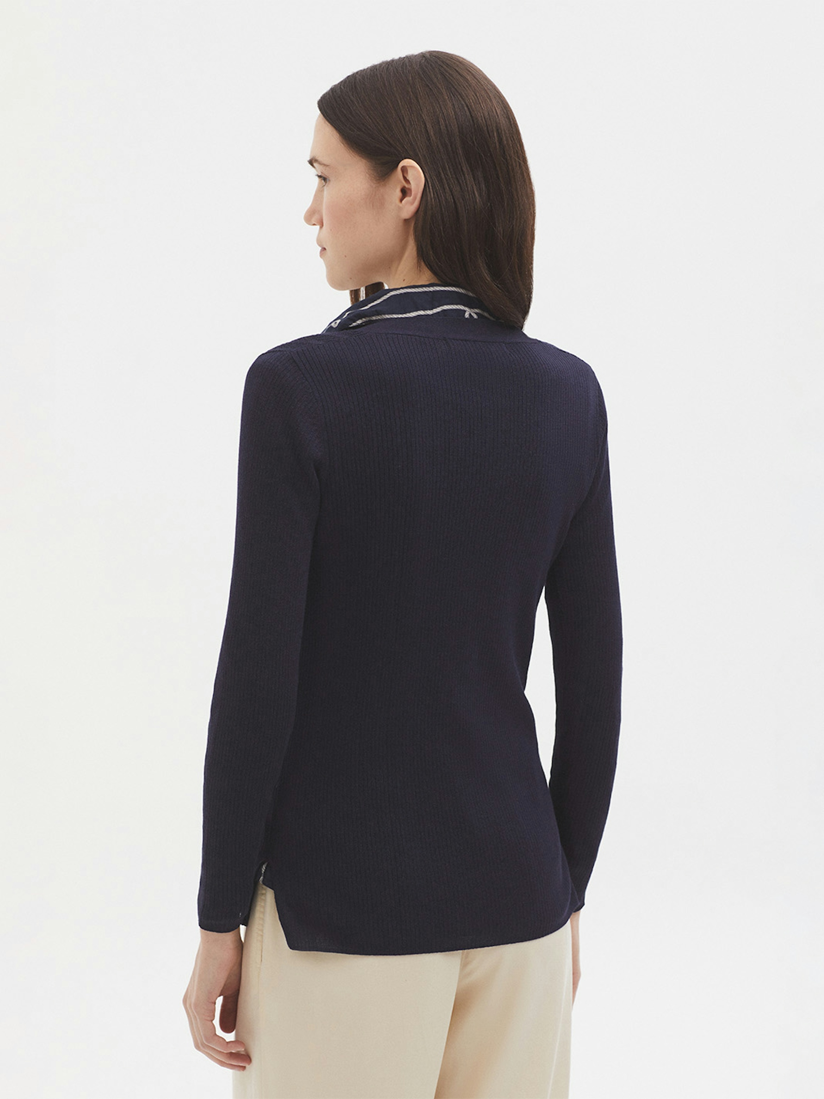 Openwork ribbed cardigan 4
