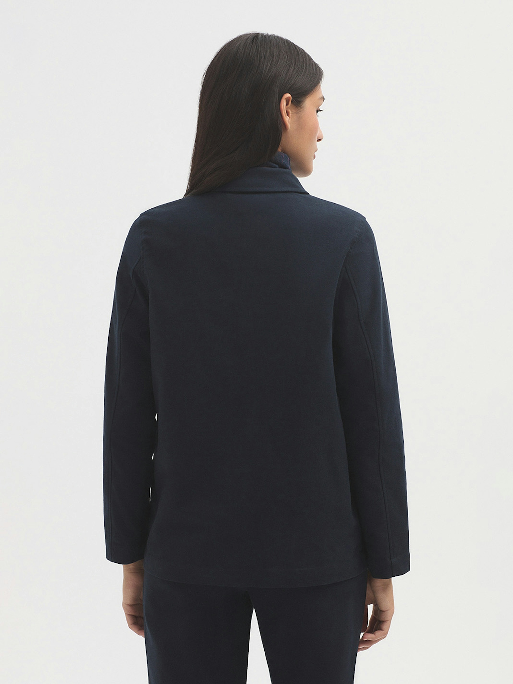 Veste empiècement velours uni 4