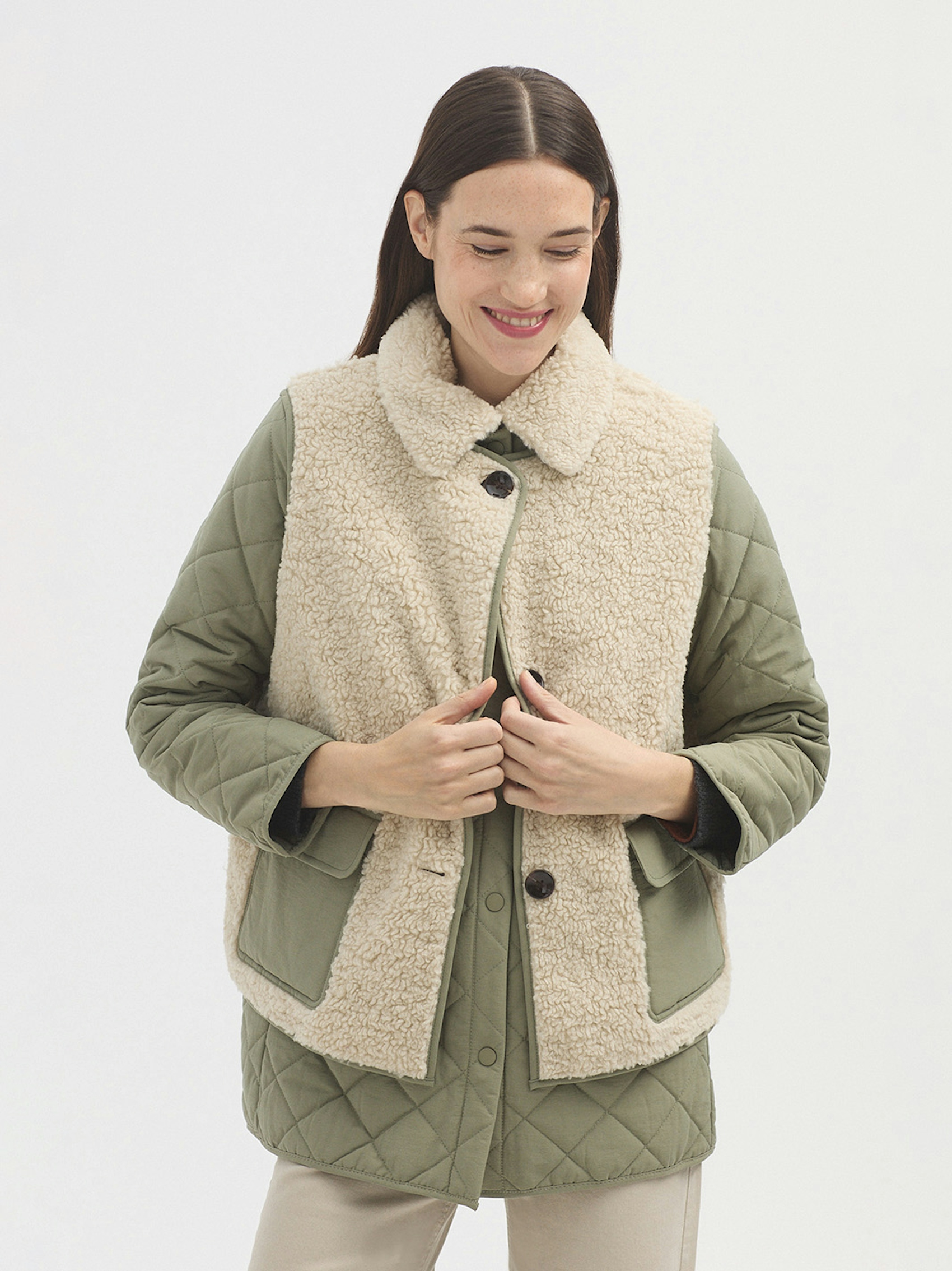 Jacket with removable gilet