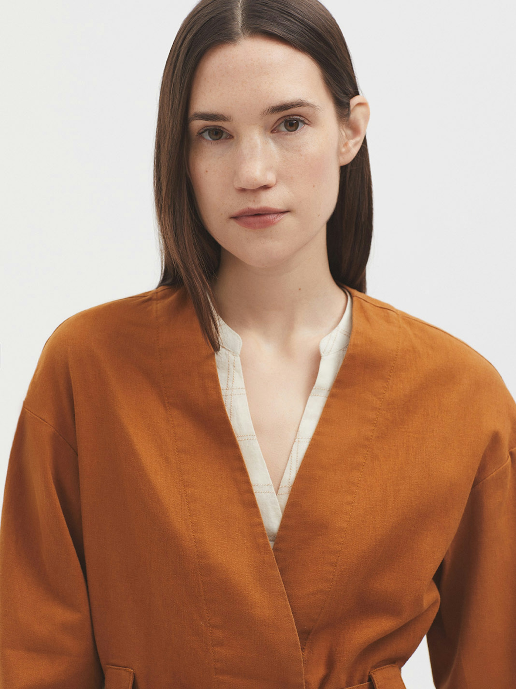 Veste avec ceinture