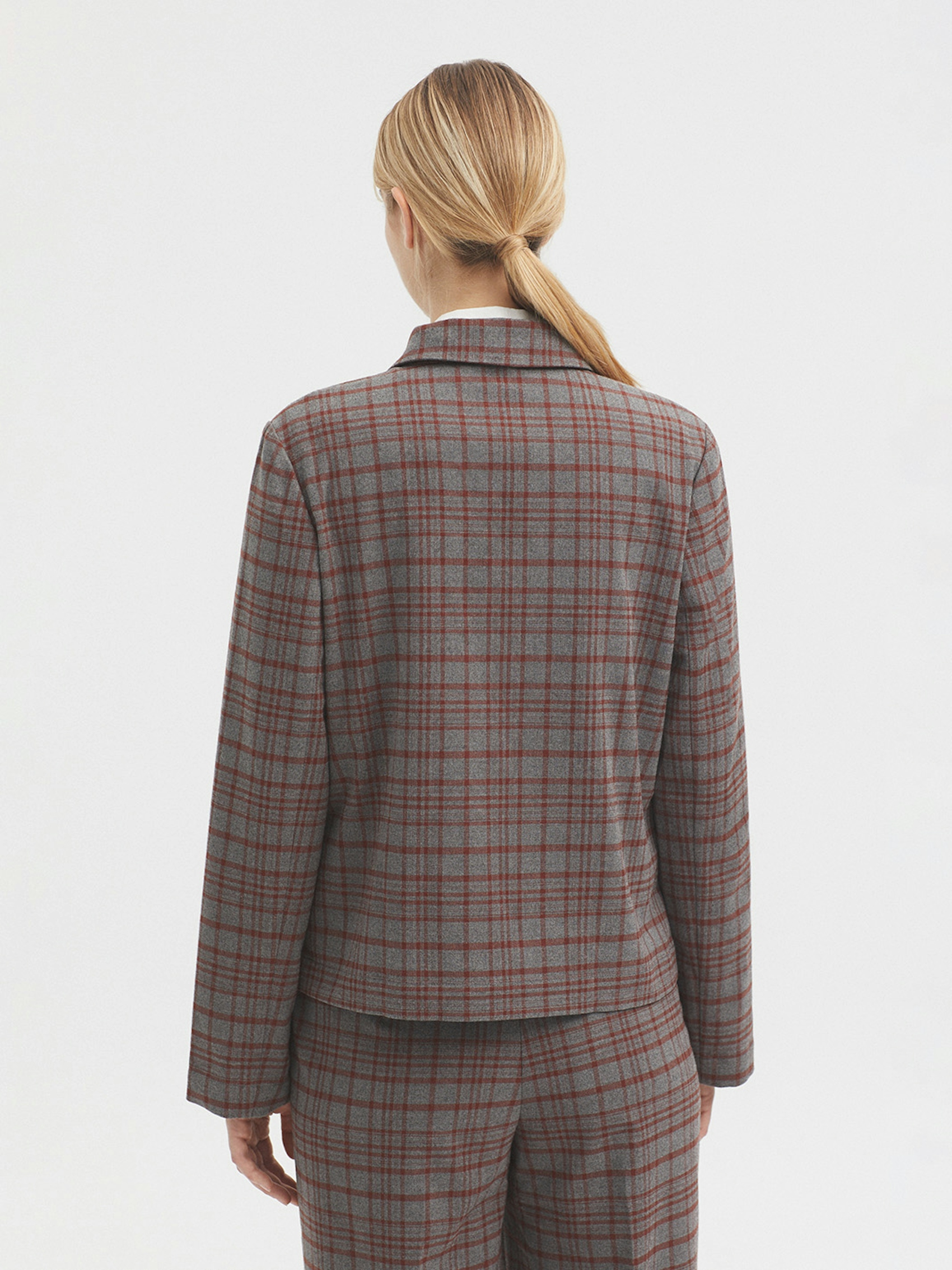 Veste à carreaux mélange