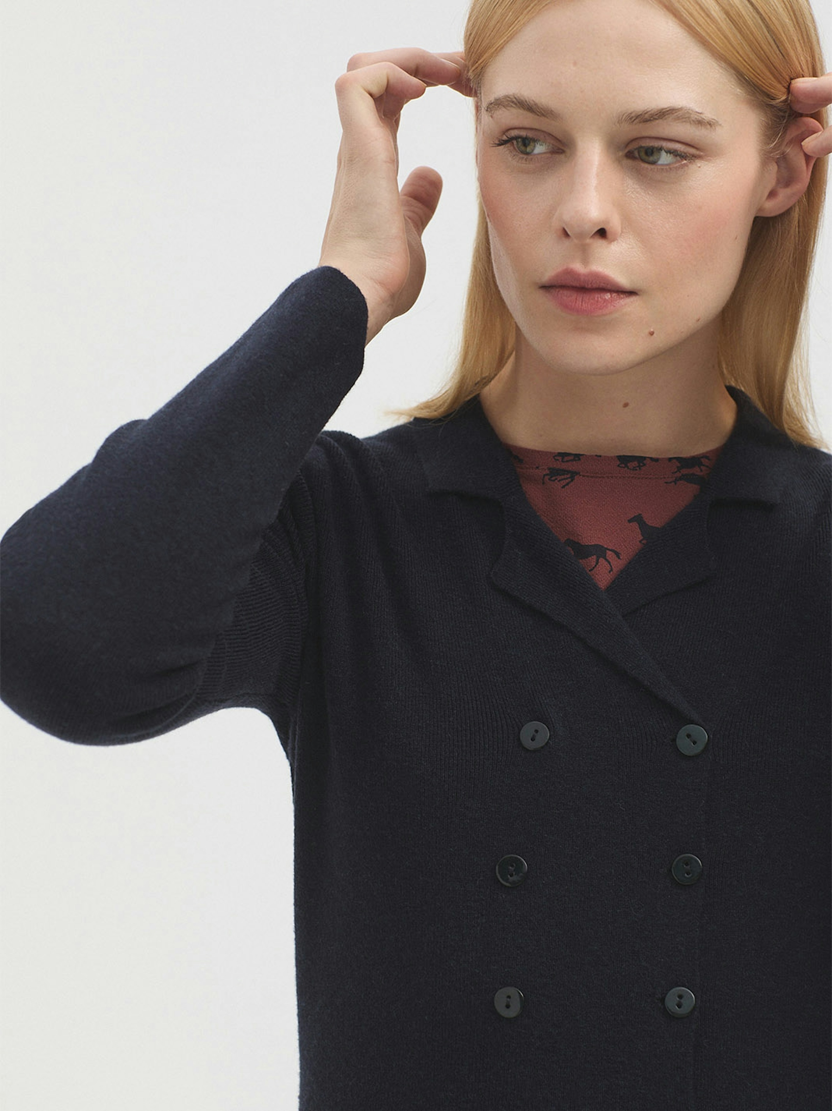 Double-breasted cardigan