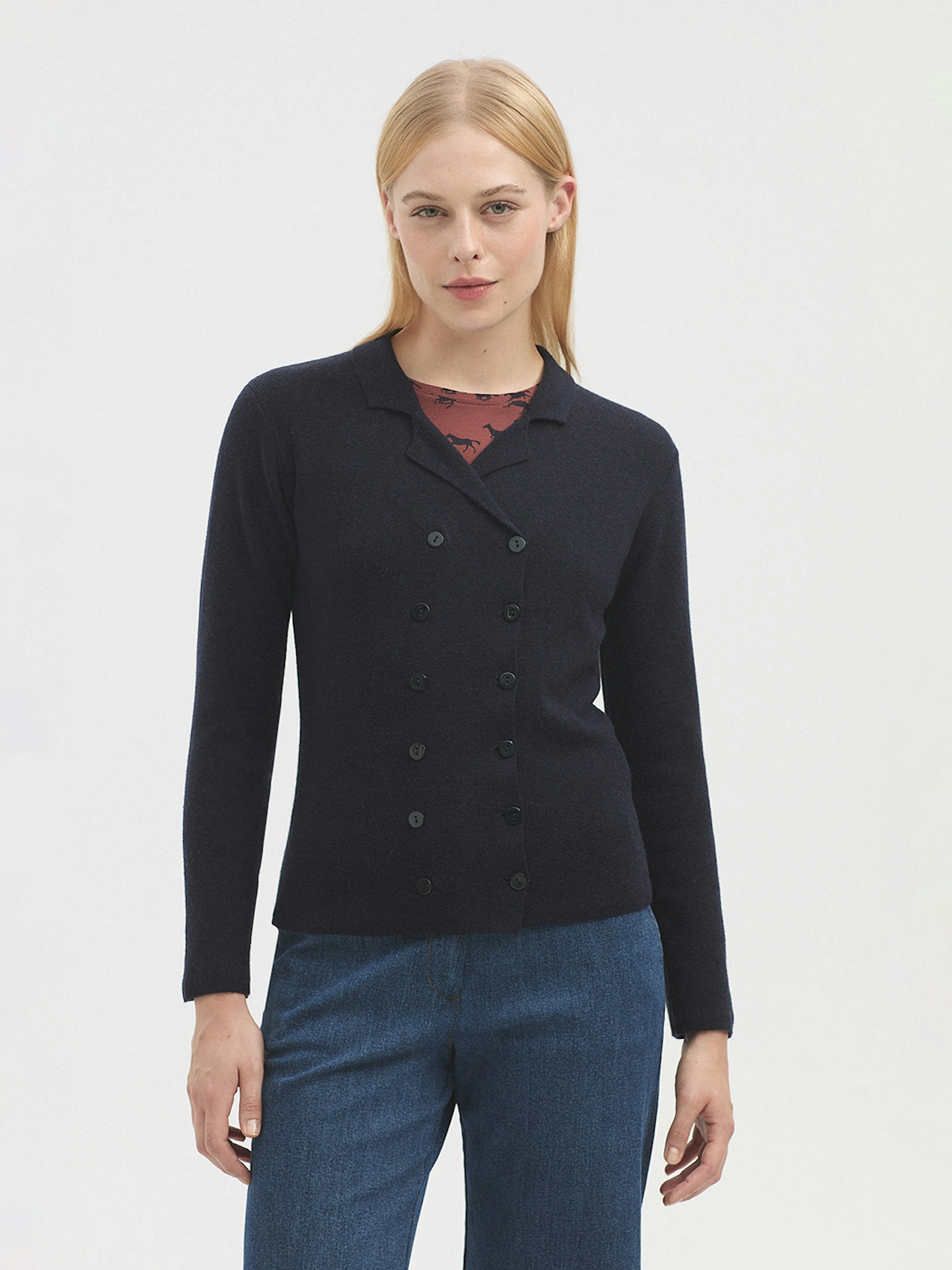 Double-breasted cardigan