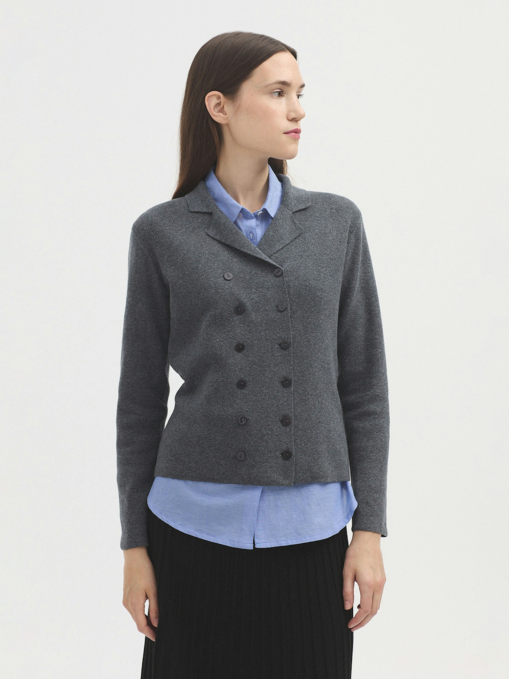 Double-breasted cardigan
