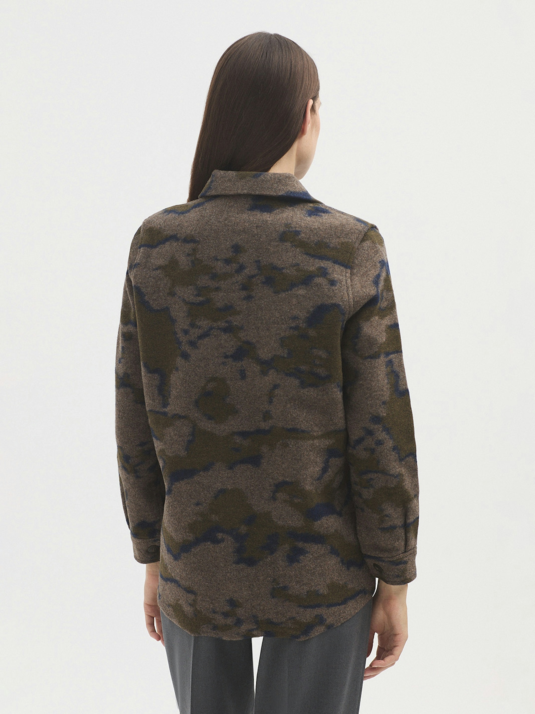 Giacca jacquard lana cotta 4