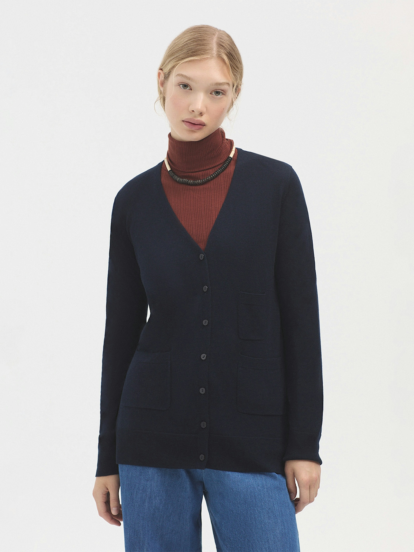 Merino wool cardigan