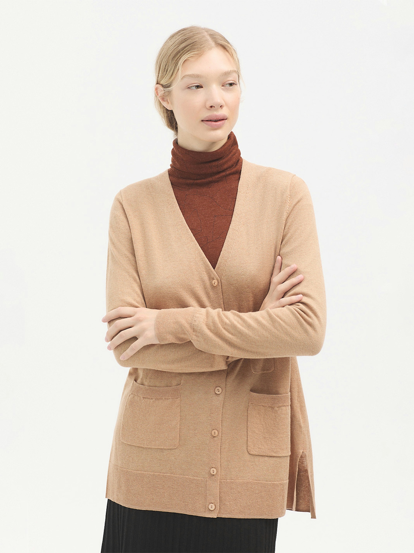 Merino wool cardigan