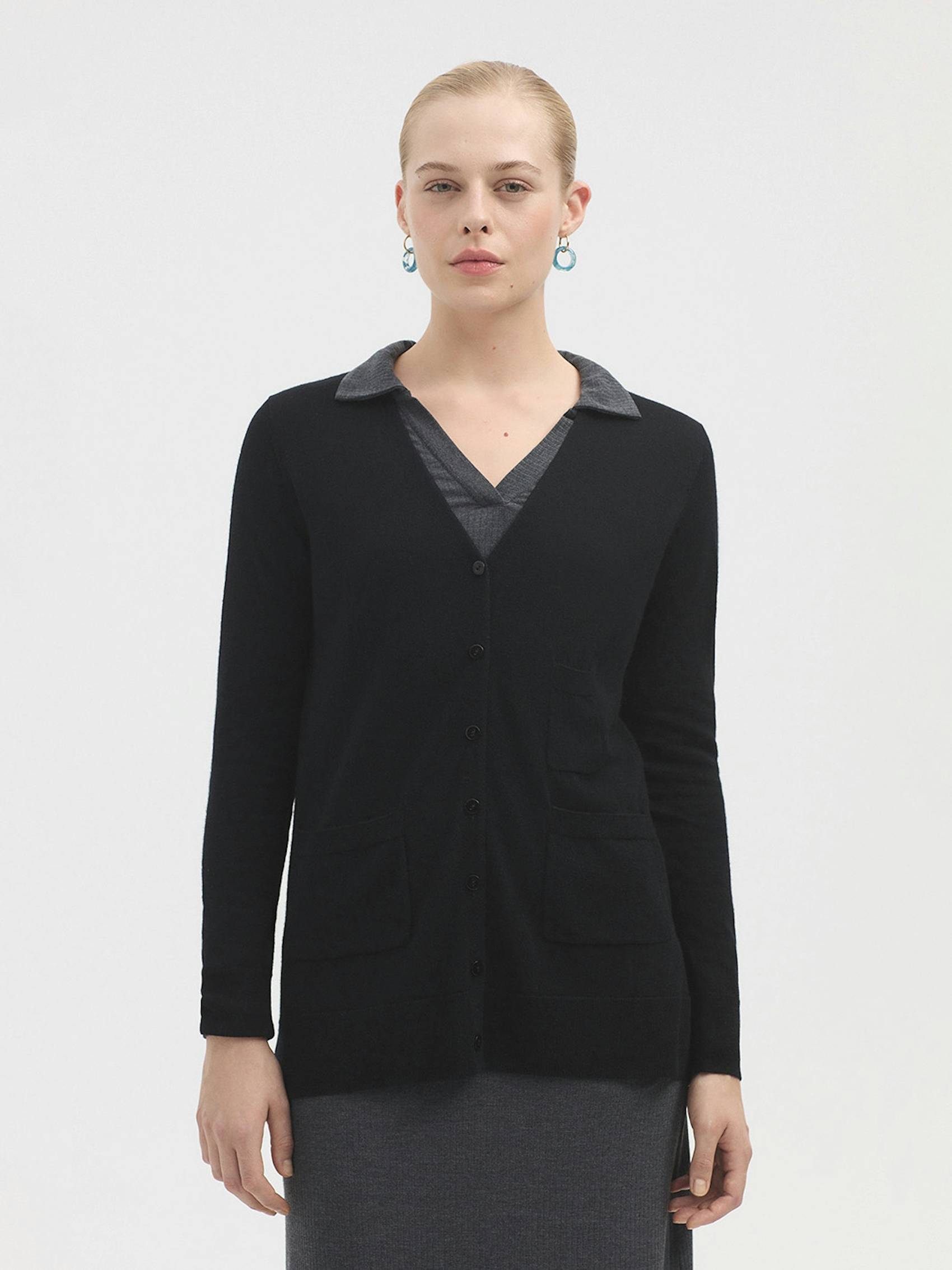 Merino wool cardigan