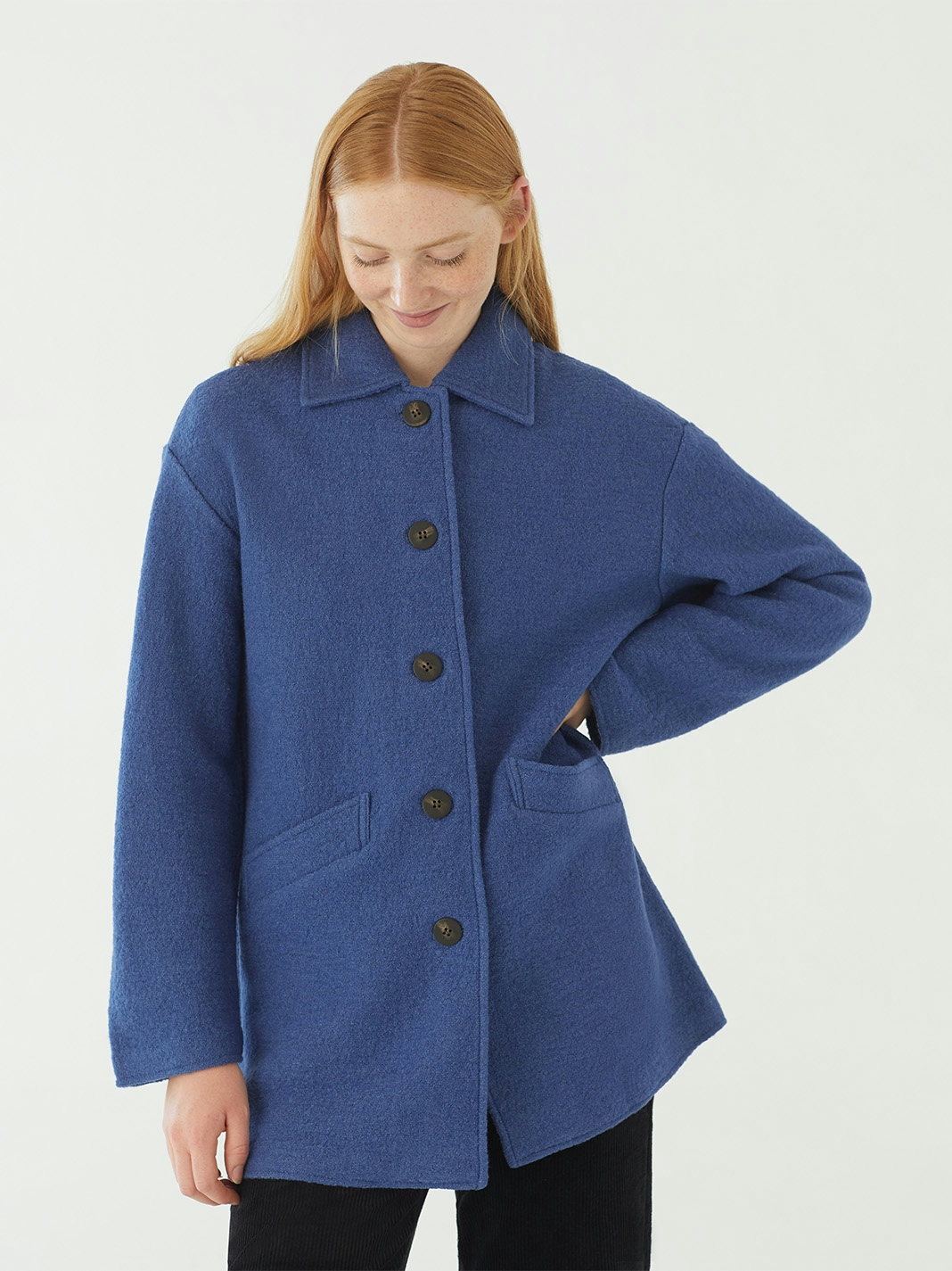 Wool jacket oversize