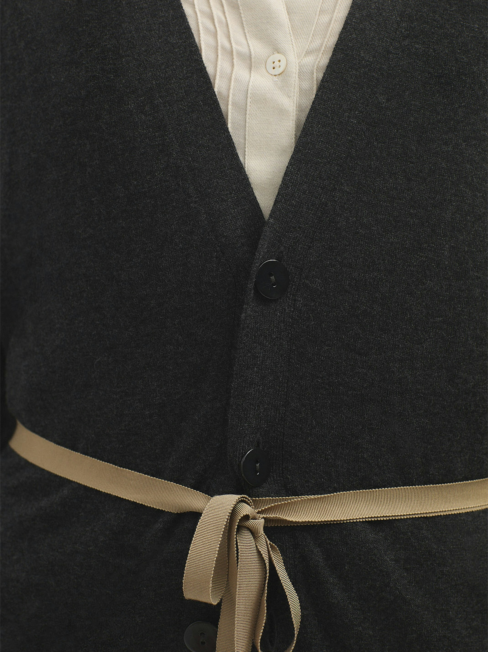 Long merino wool cardigan 1