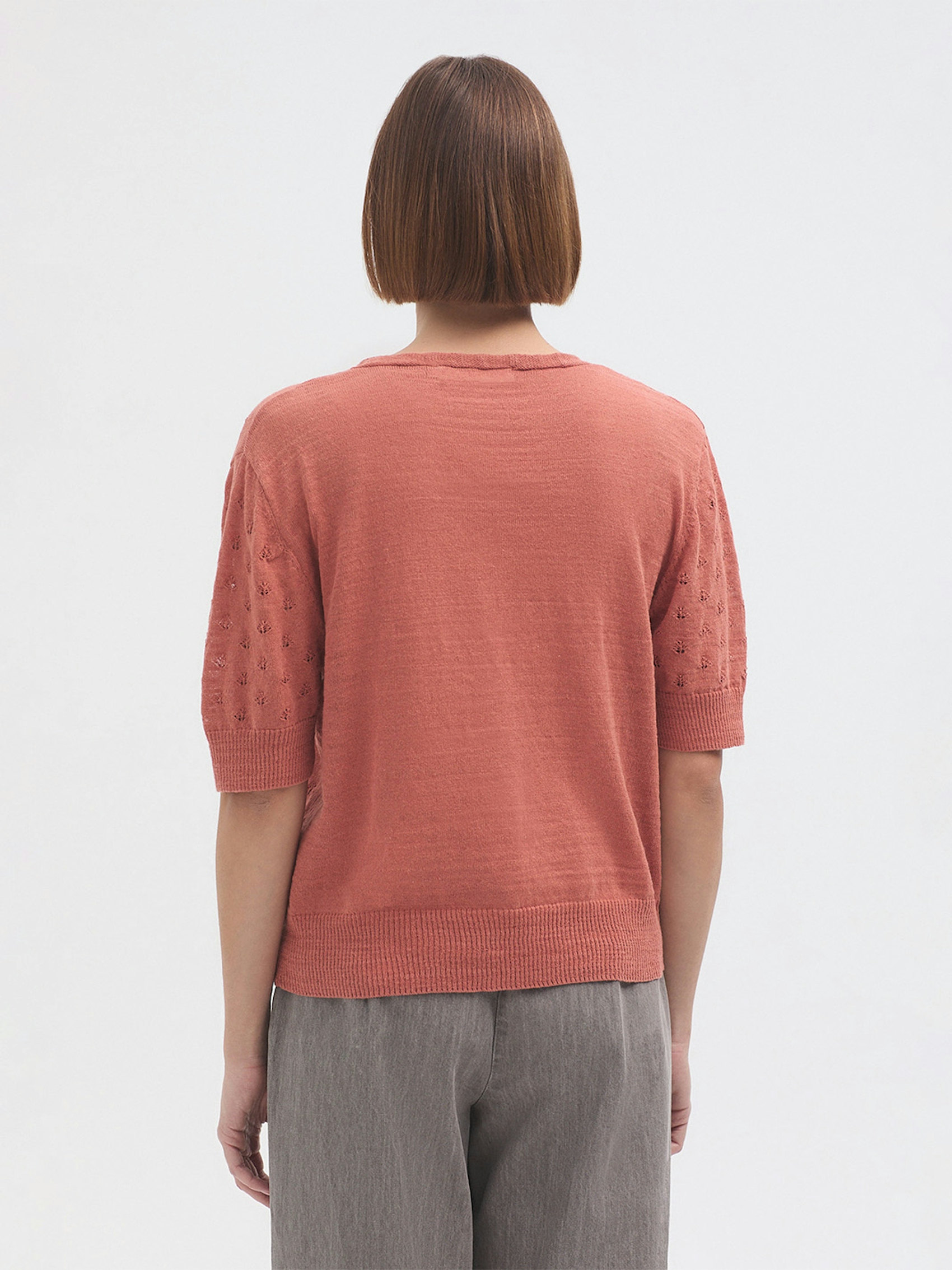 Openwork cardigan