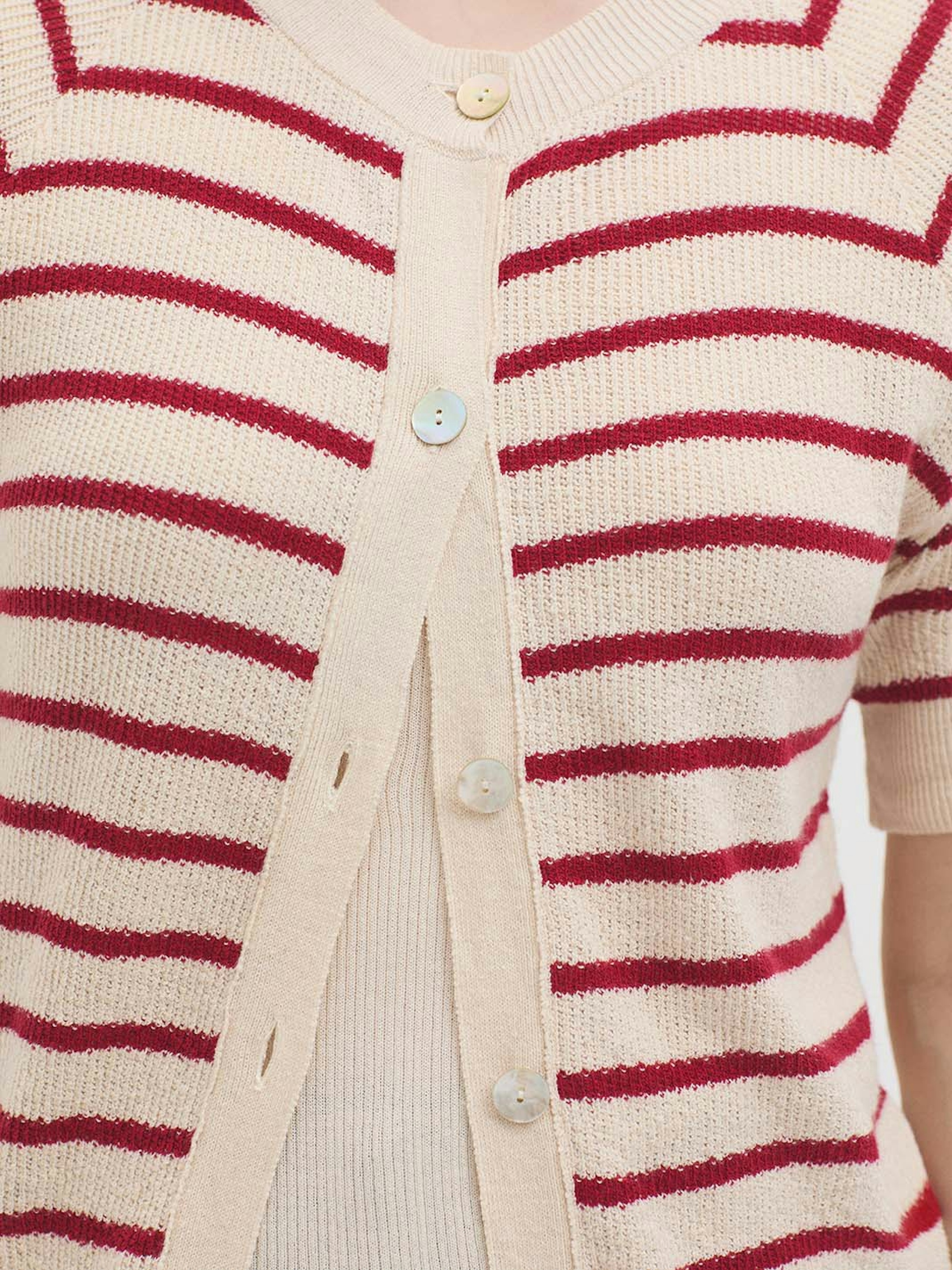 Striped cardigan