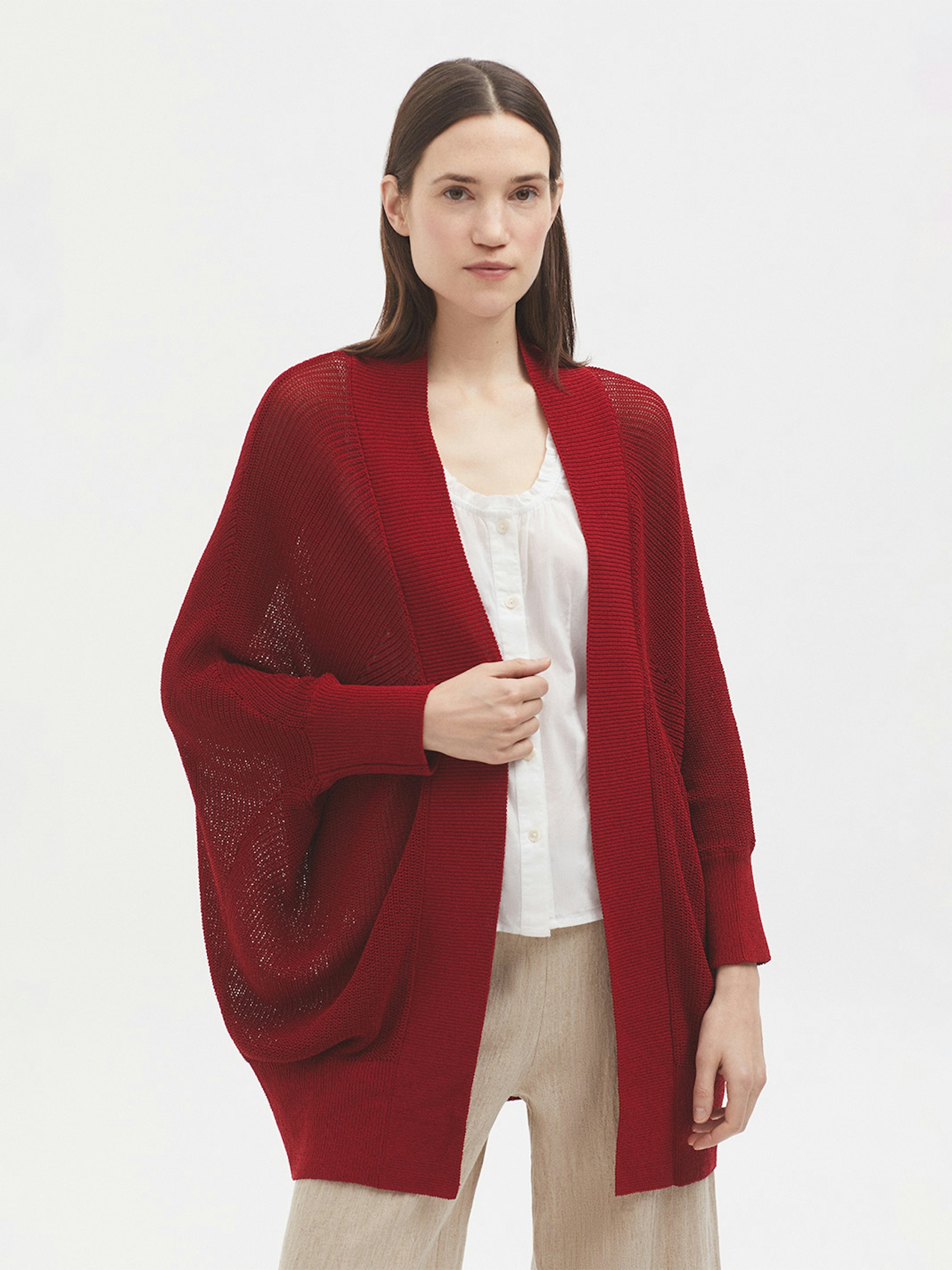 Batwing sleeve cardigan