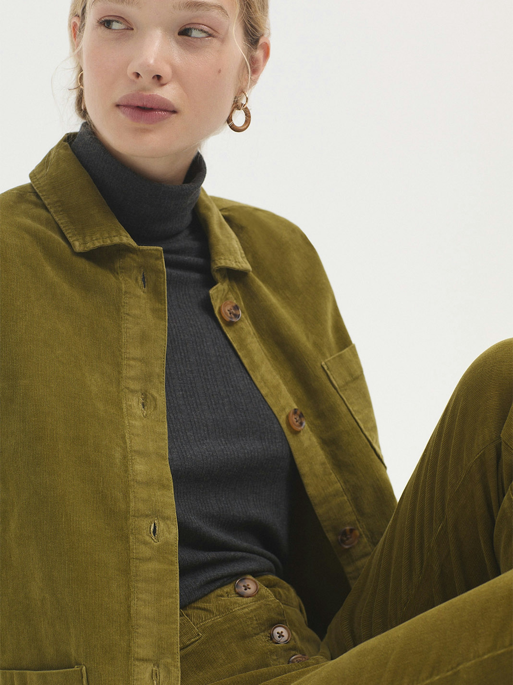 Micro cord jacket