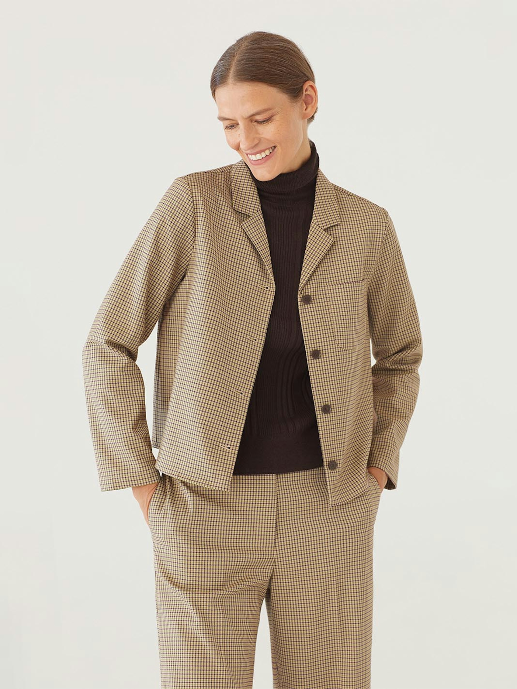 Veste mini check