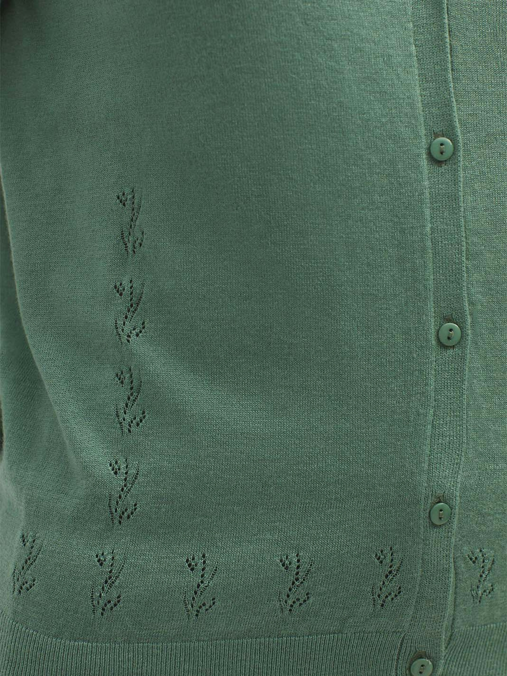 Openwork V neck cardigan