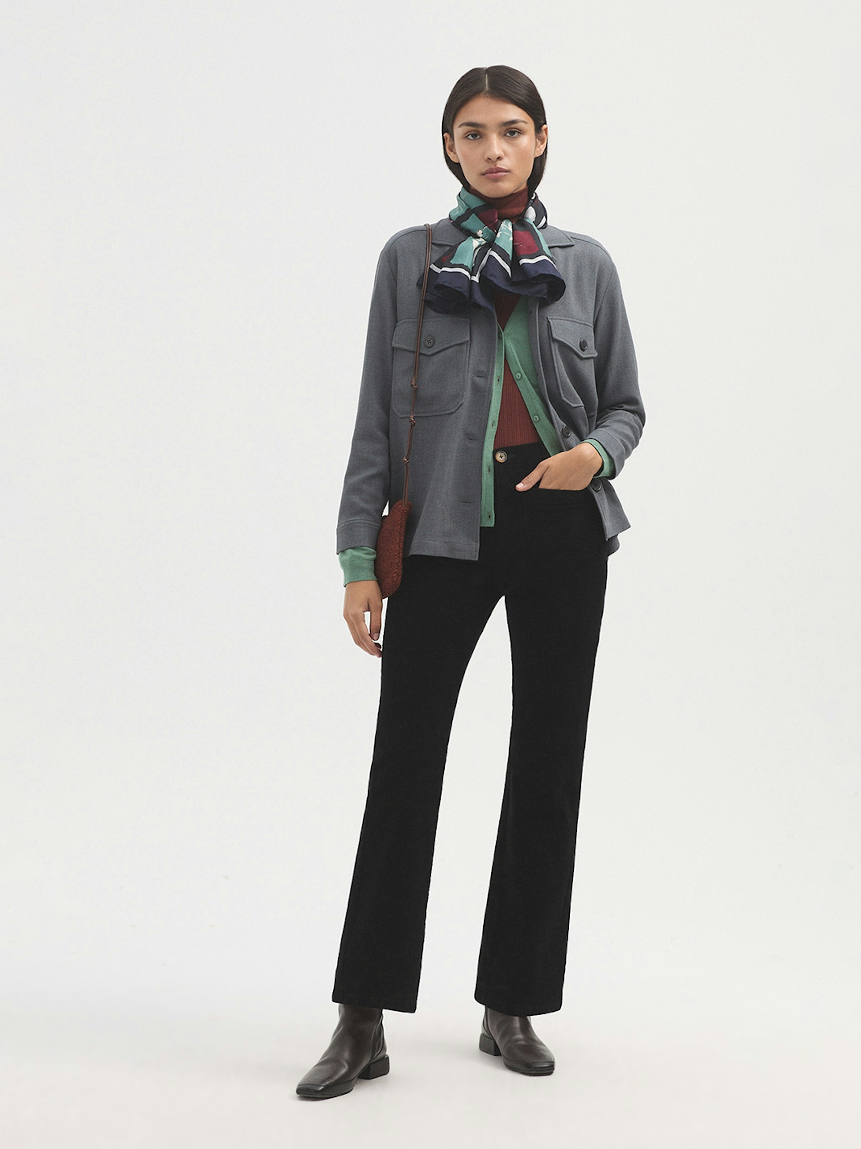 Openwork V neck cardigan