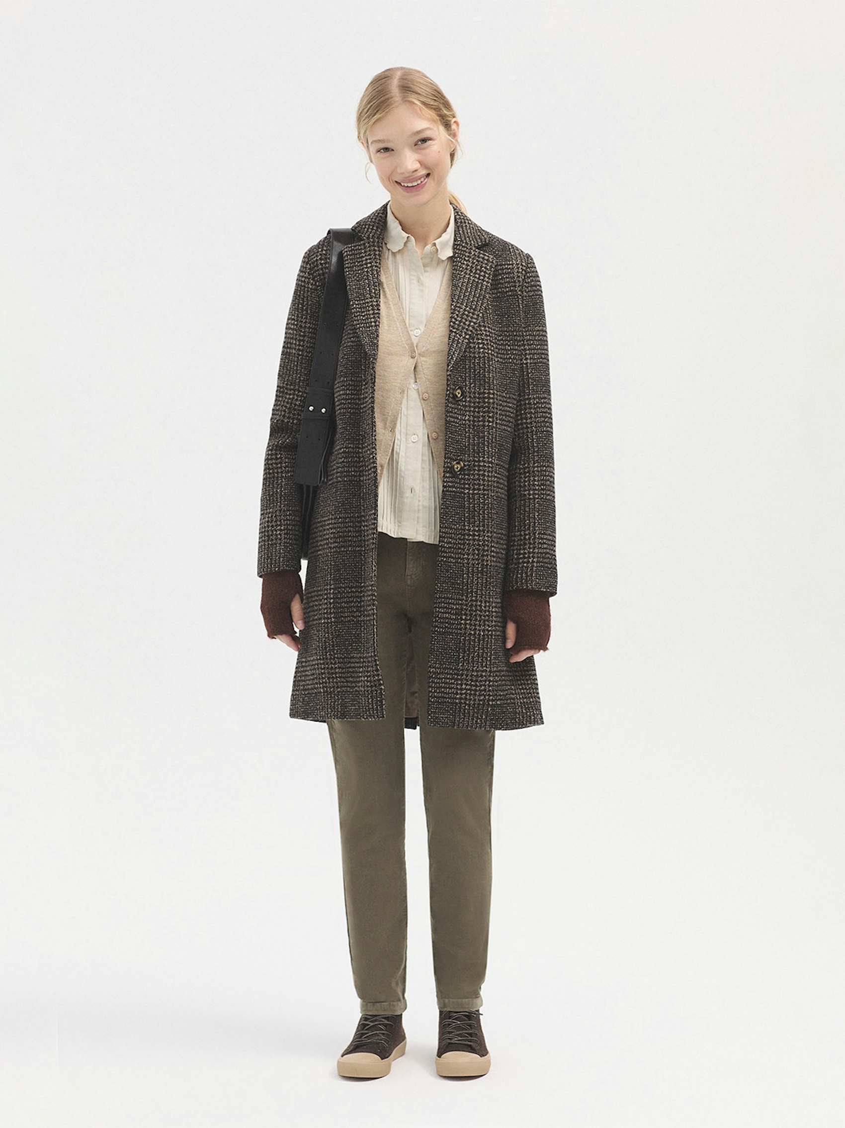 Openwork V neck cardigan