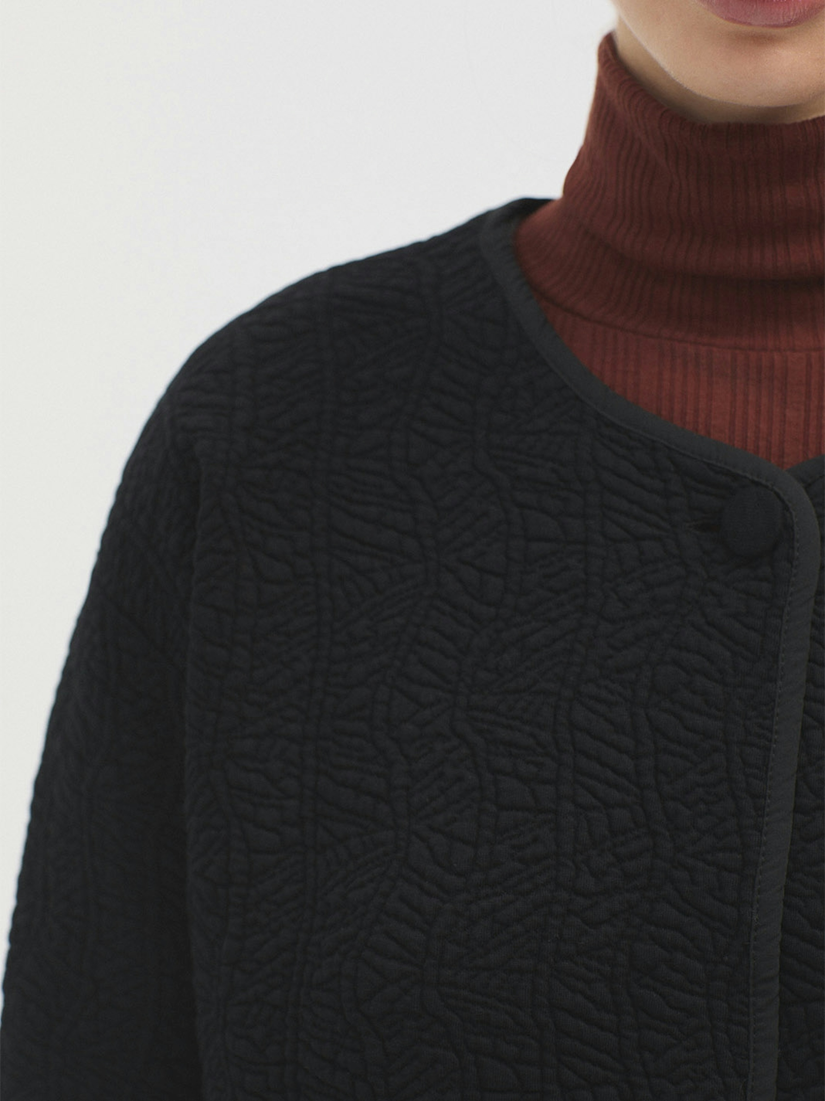 Oversized fleece cardigan