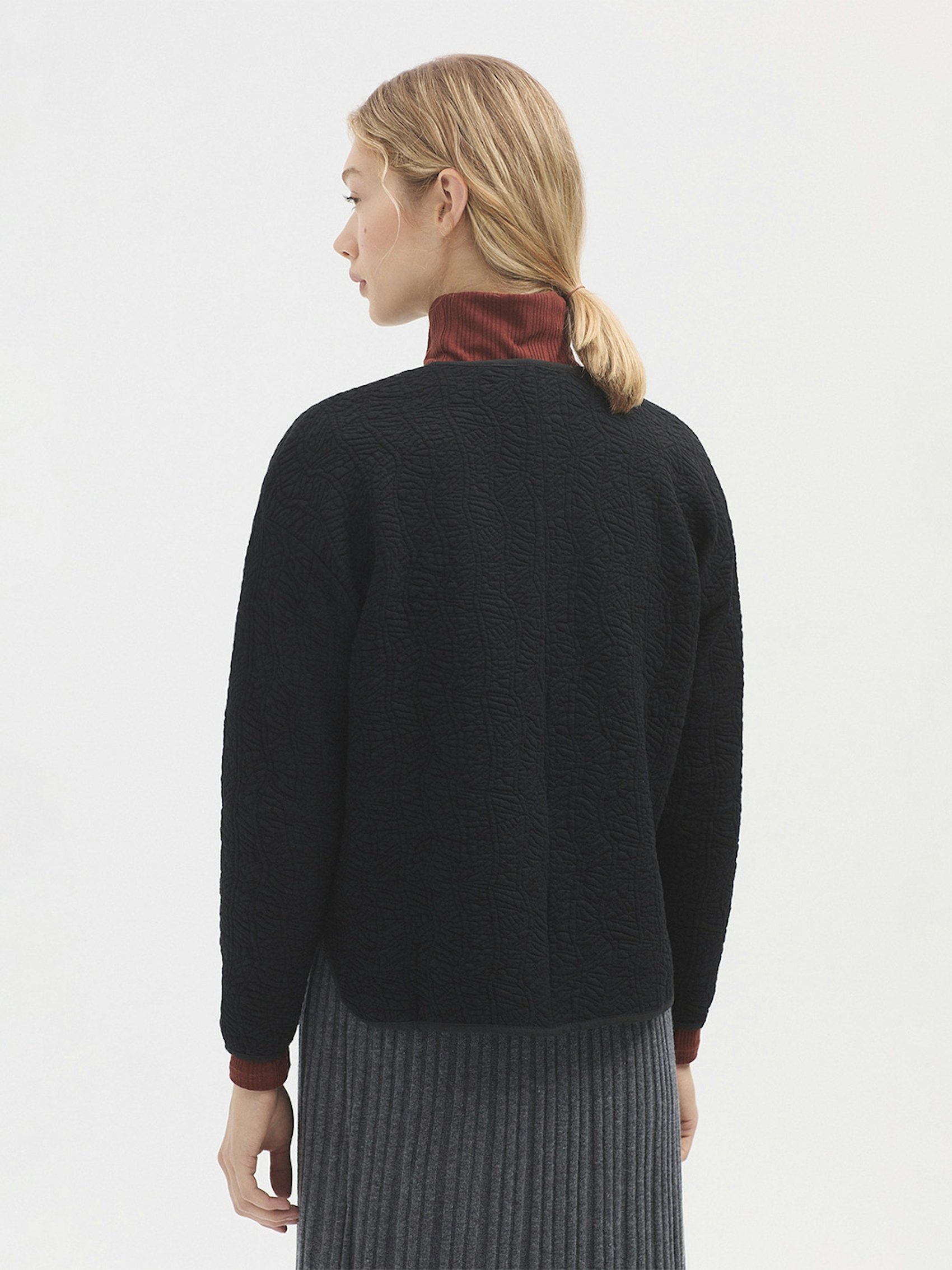 Oversized fleece cardigan
