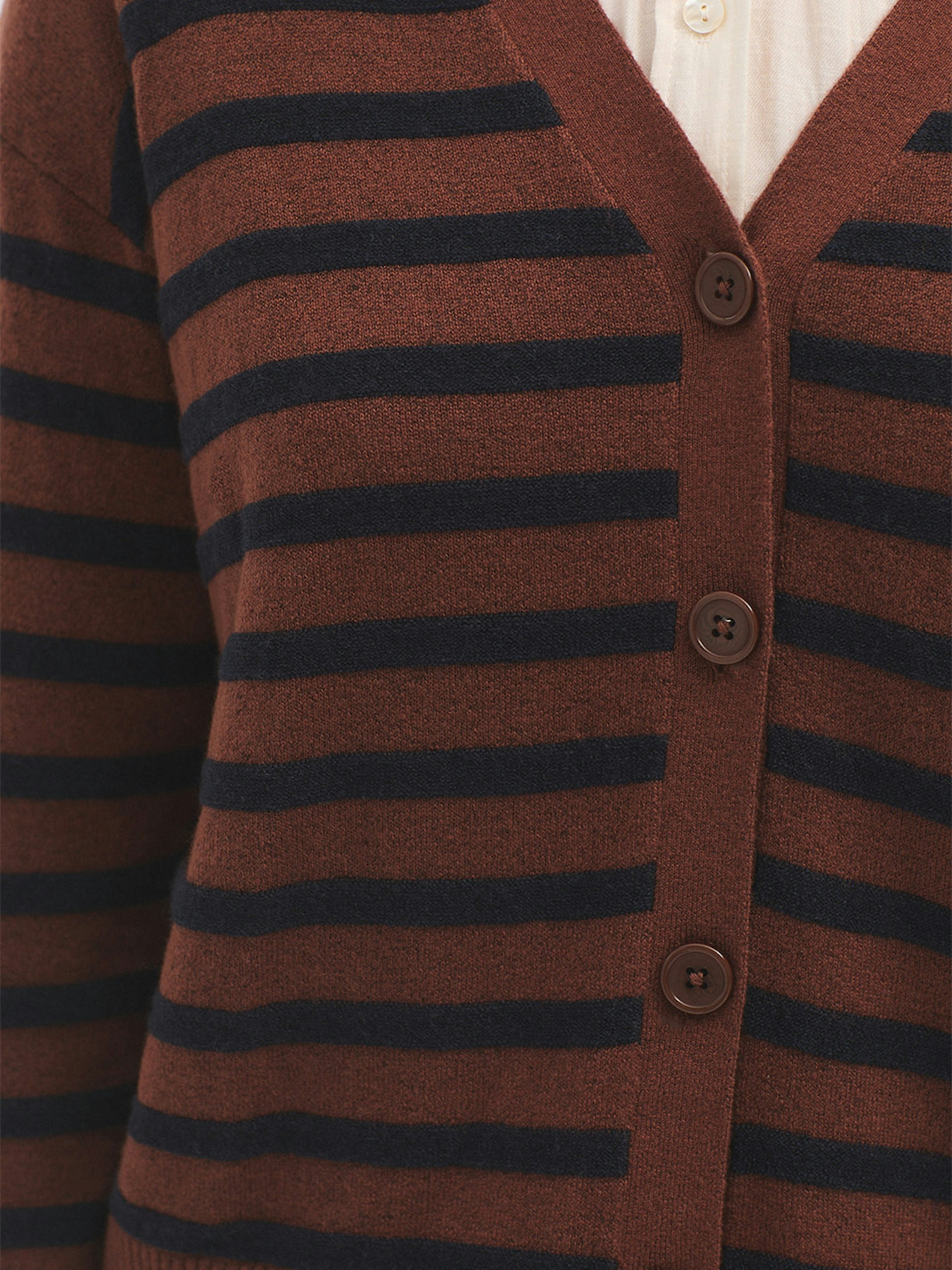 Placement stripe cardigan